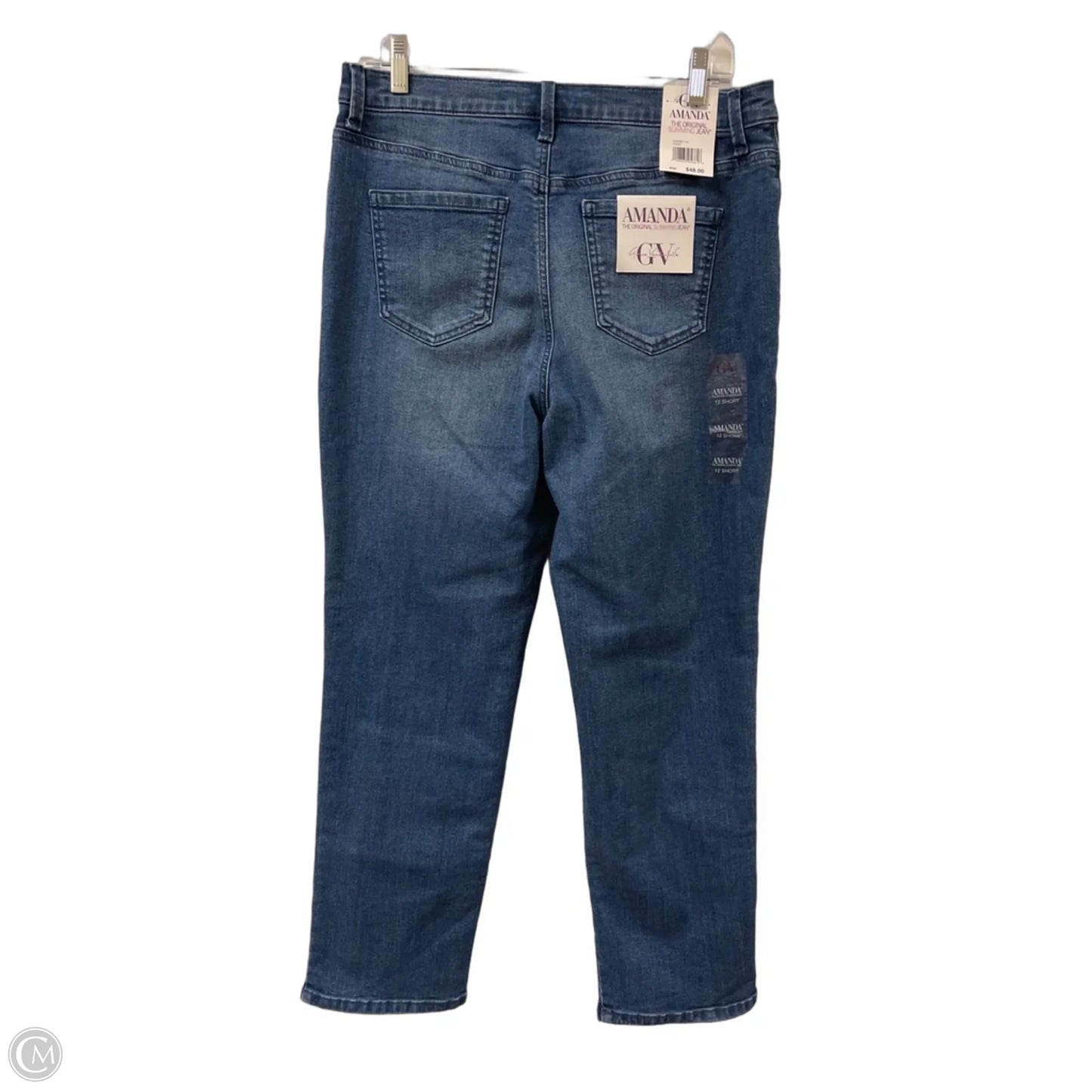 Jeans Skinny By Gloria Vanderbilt In Blue Denim, Size: 12