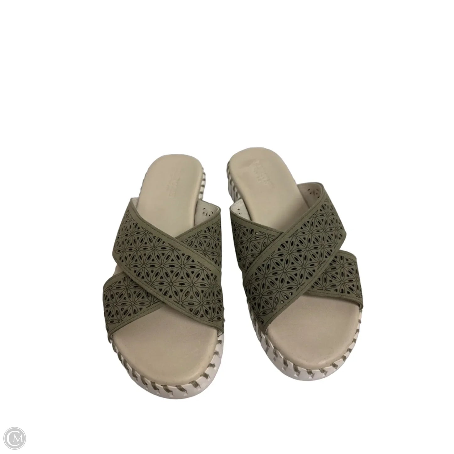 Sandals Flats By Cmc In Green, Size: 6.5