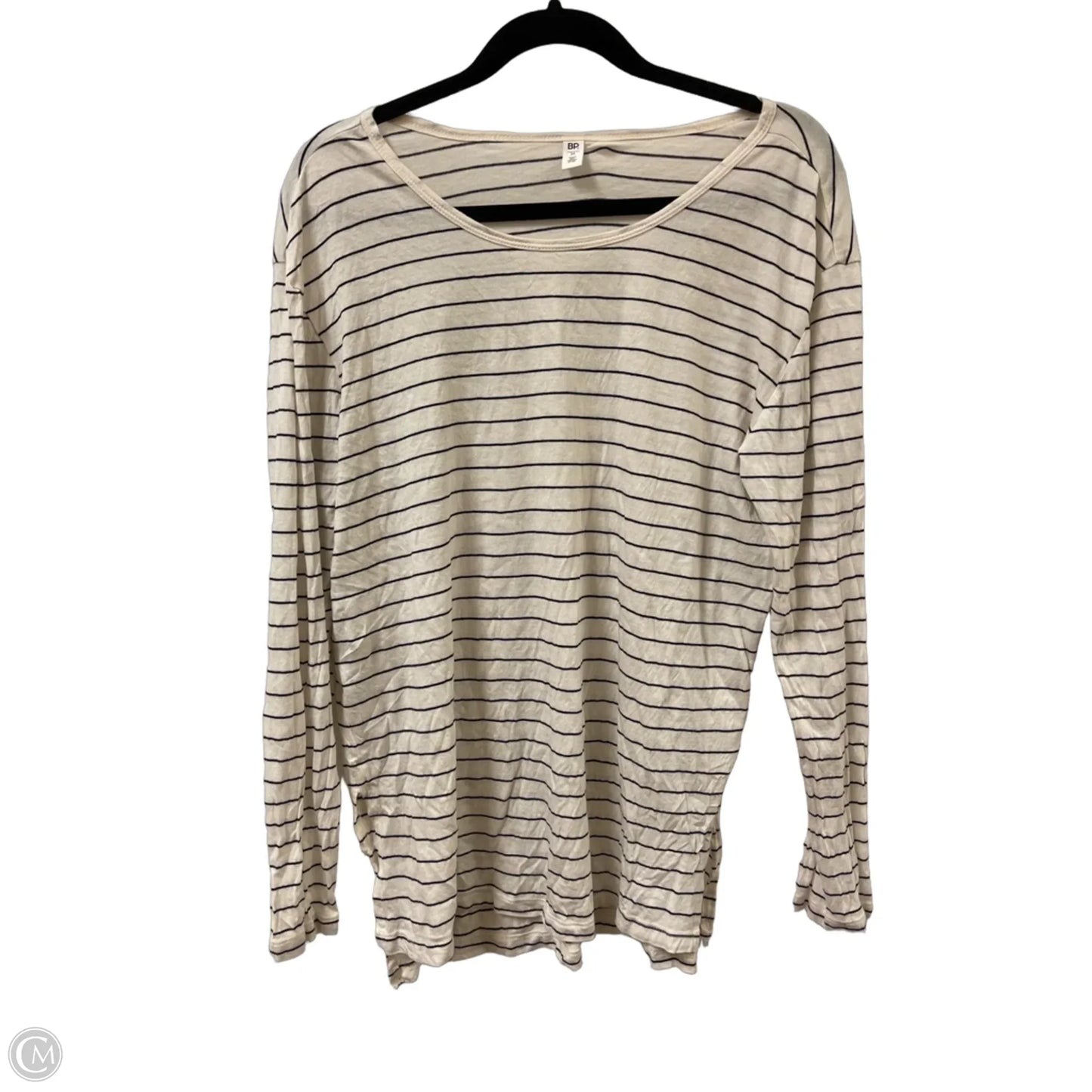 Top Long Sleeve By Bp In Cream, Size: M