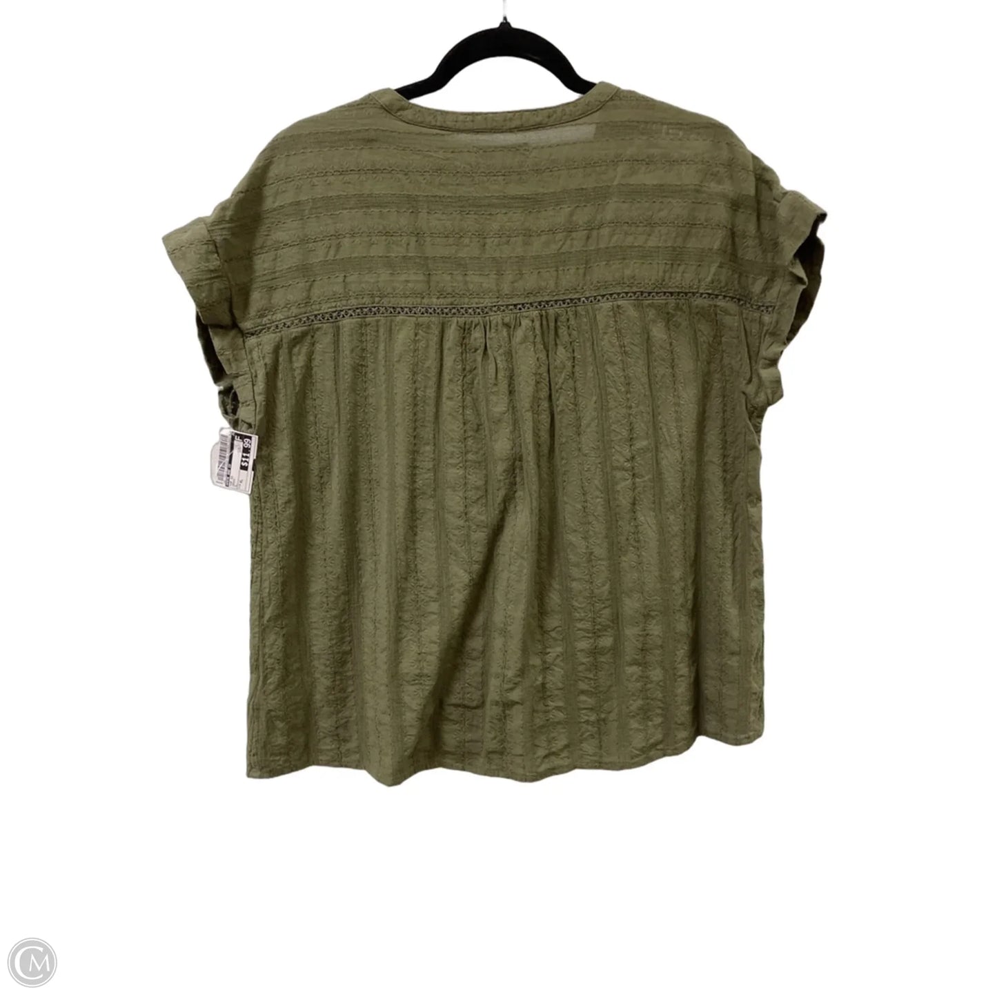 Top Short Sleeve By Frye And Co In Green, Size: Xl