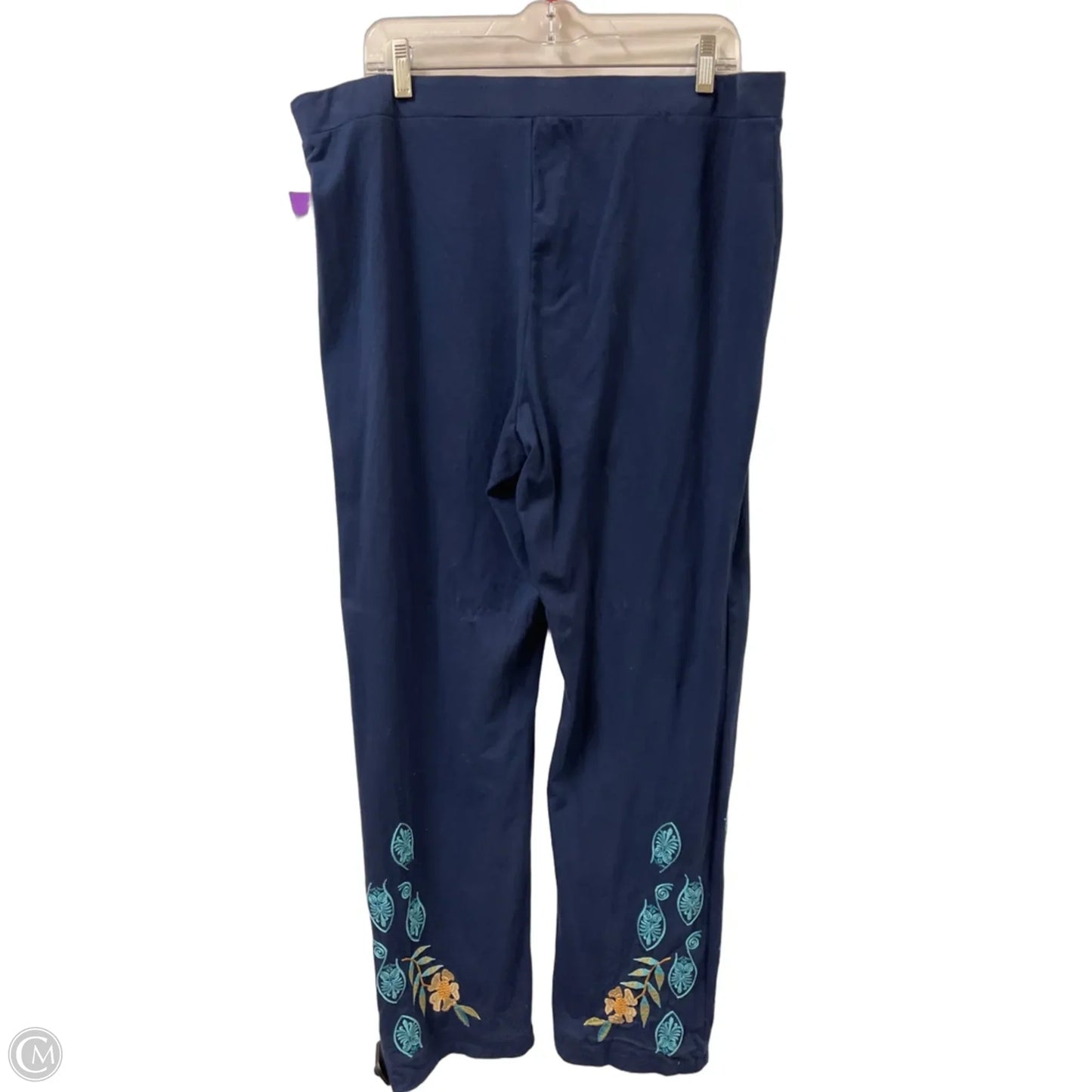 Pants Designer By Johnny Was In Blue, Size: 18