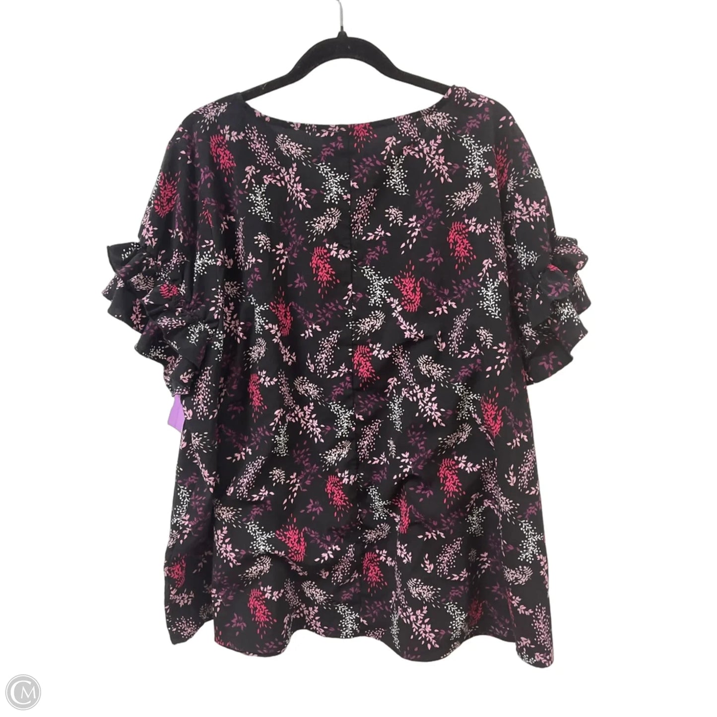 Top Short Sleeve By Lane Bryant In Purple, Size: 3x