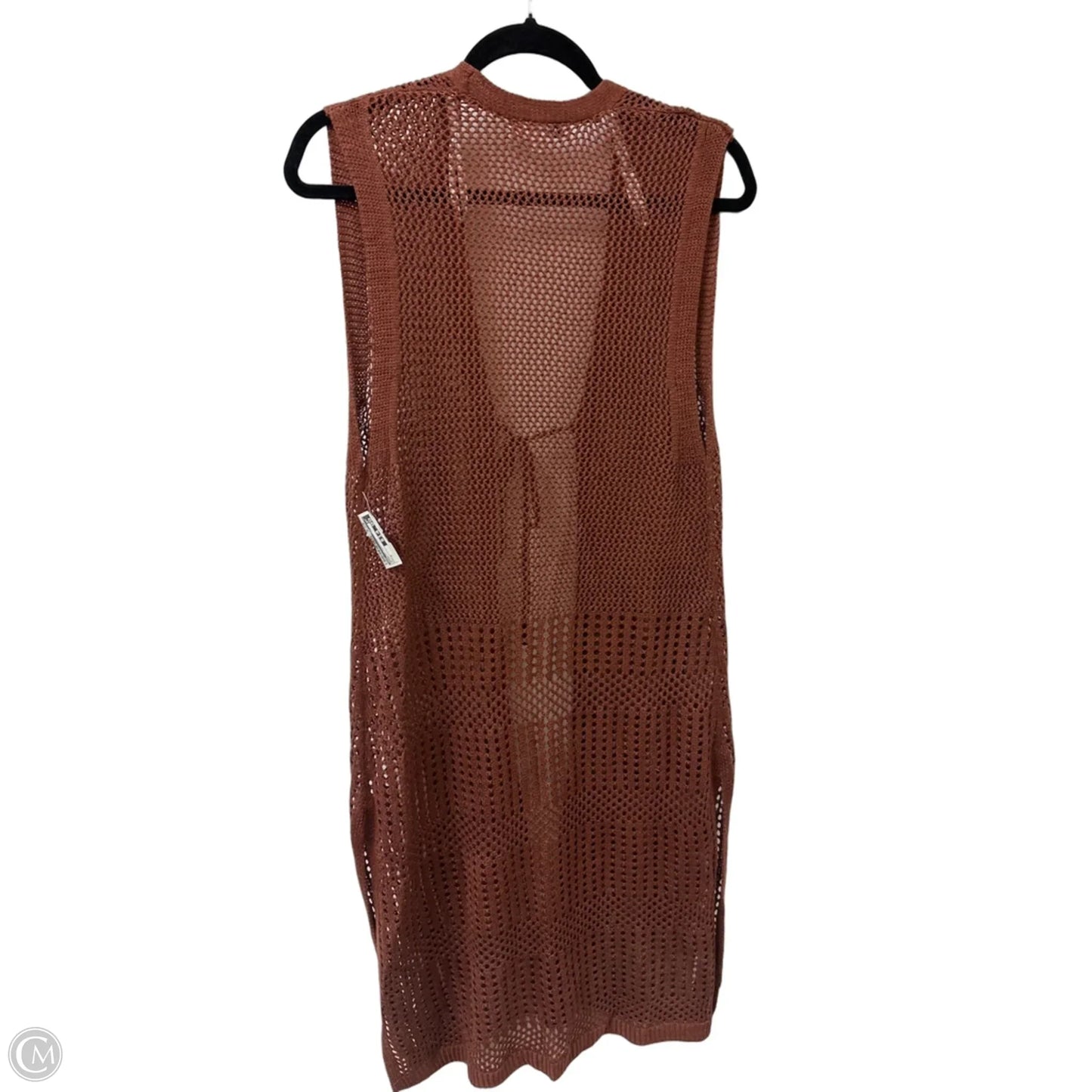 Sweater Cardigan By Dr2 In Brown, Size: M