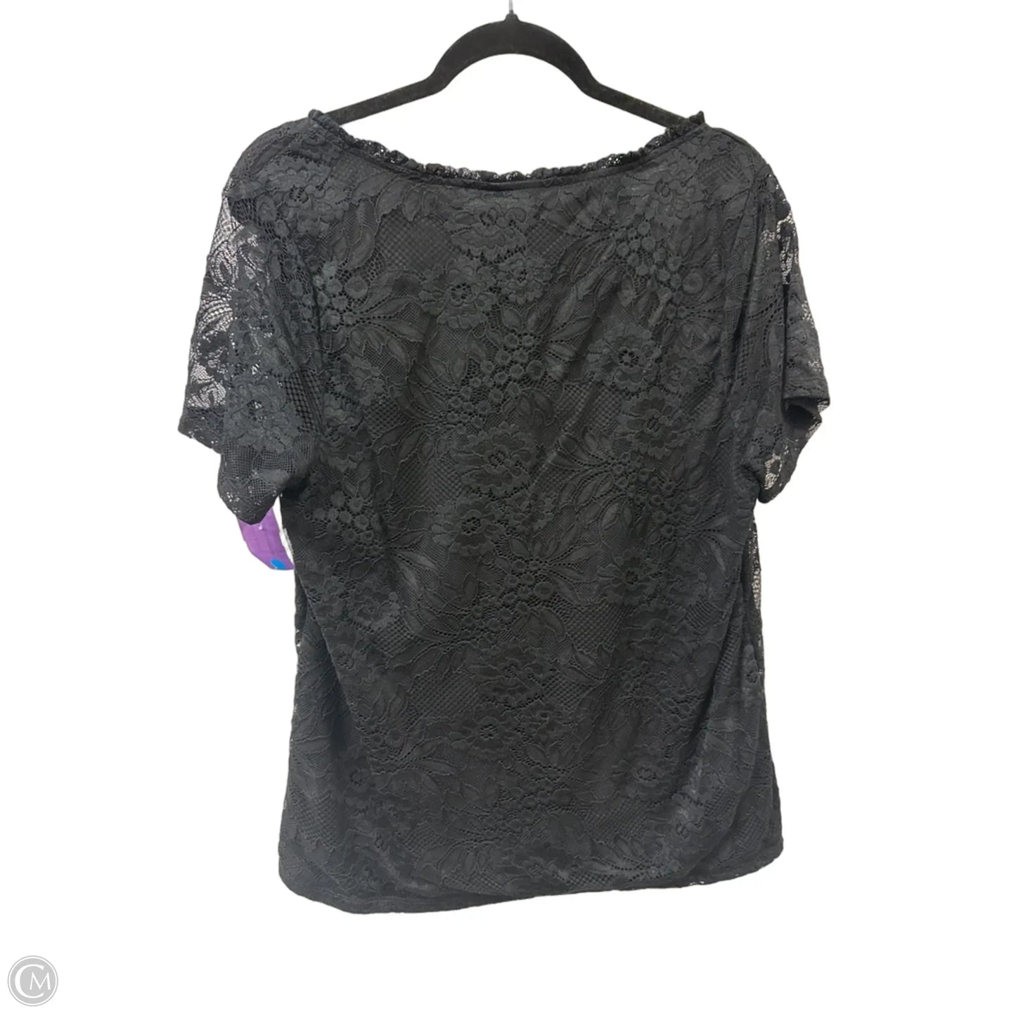 Top Short Sleeve By Torrid In Black, Size: 1x