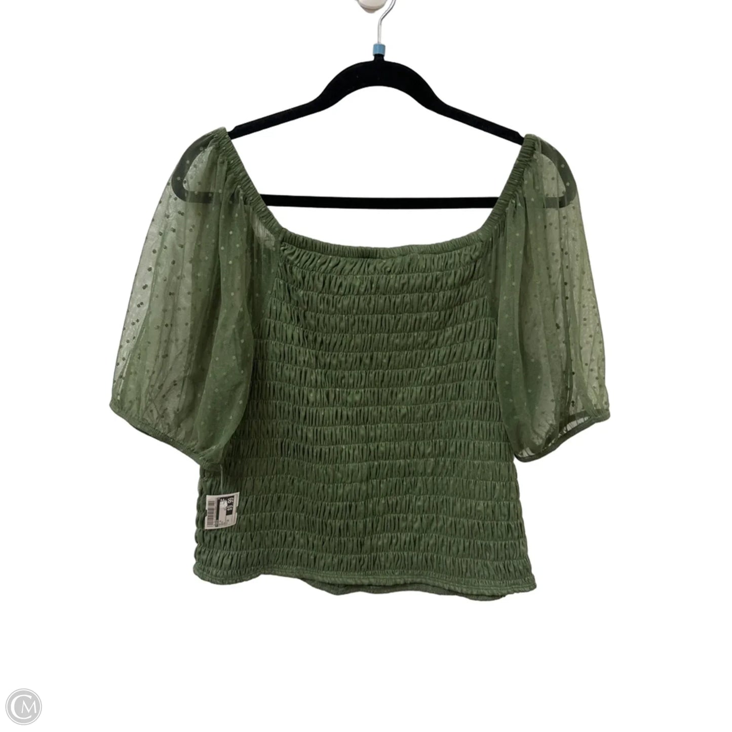 Top Short Sleeve By Torrid In Green, Size: 2x