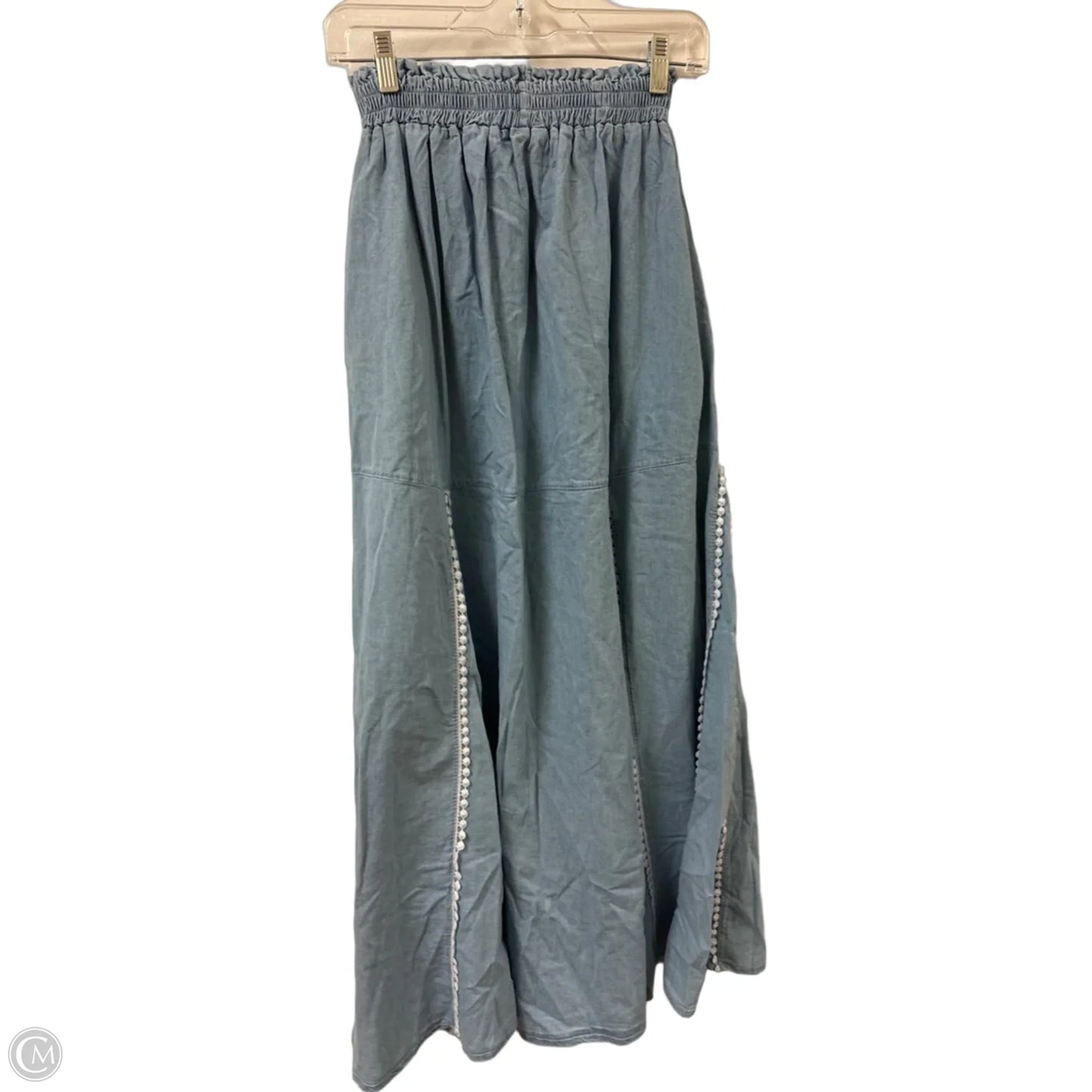 Pants Wide Leg By Clothes Mentor In Blue Denim, Size: Osfm
