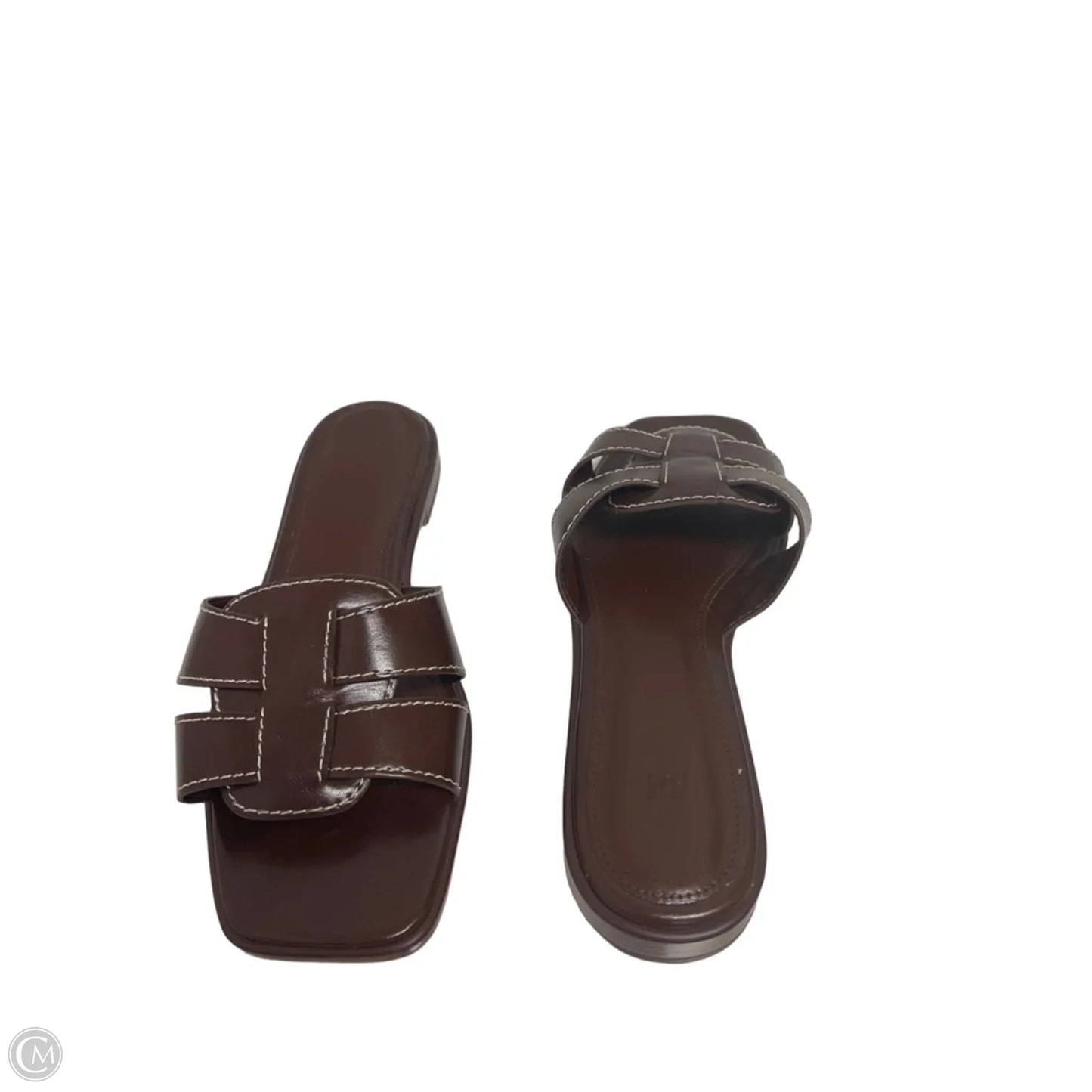 Sandals Flats By H&m In Brown, Size: 7.5