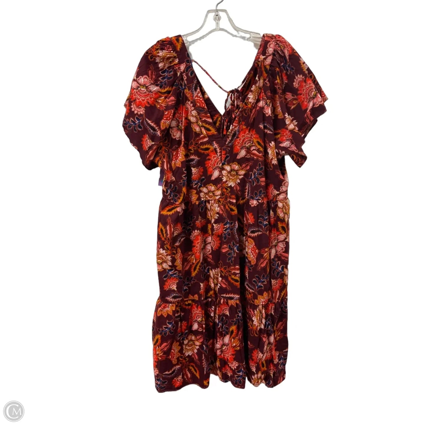 Dress Casual Midi By Old Navy In Floral Print, Size: Xl