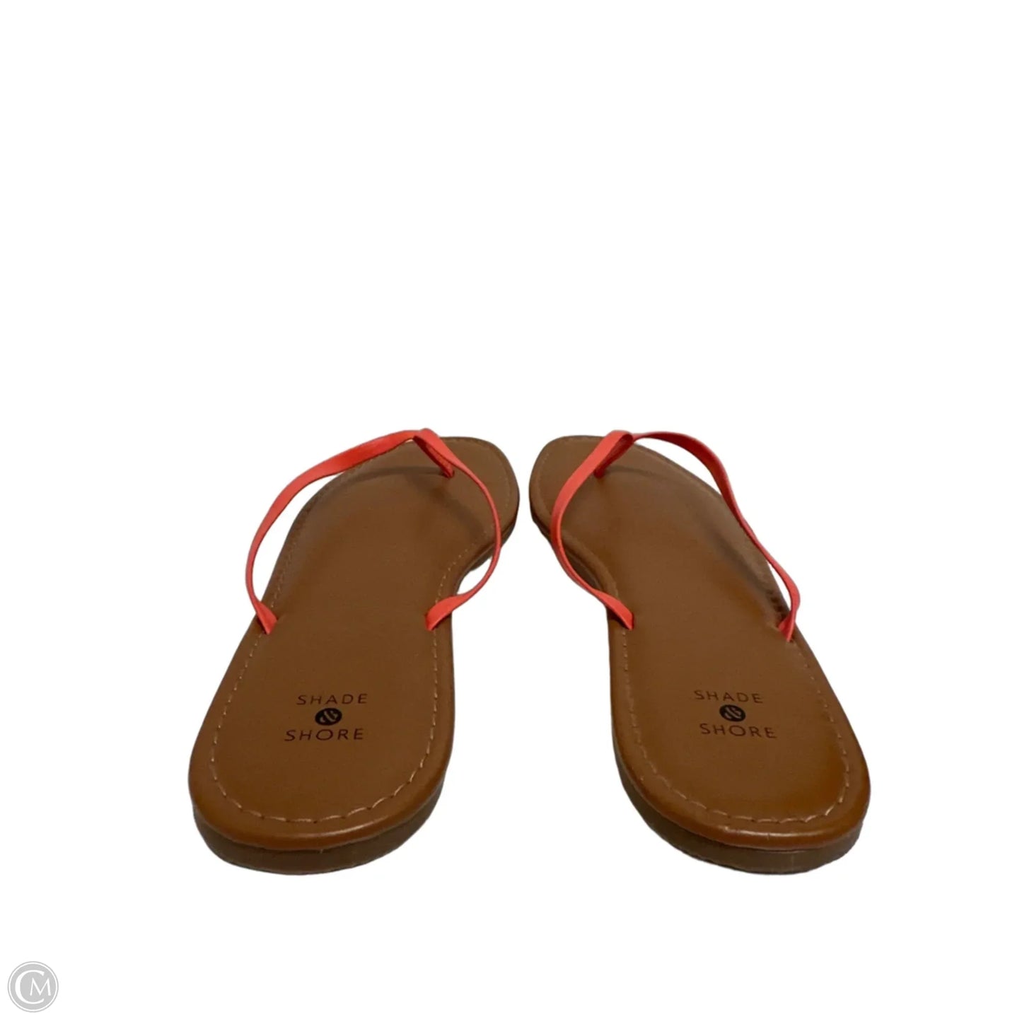 Sandals Flip Flops By Shade & Shore In Coral, Size: 11