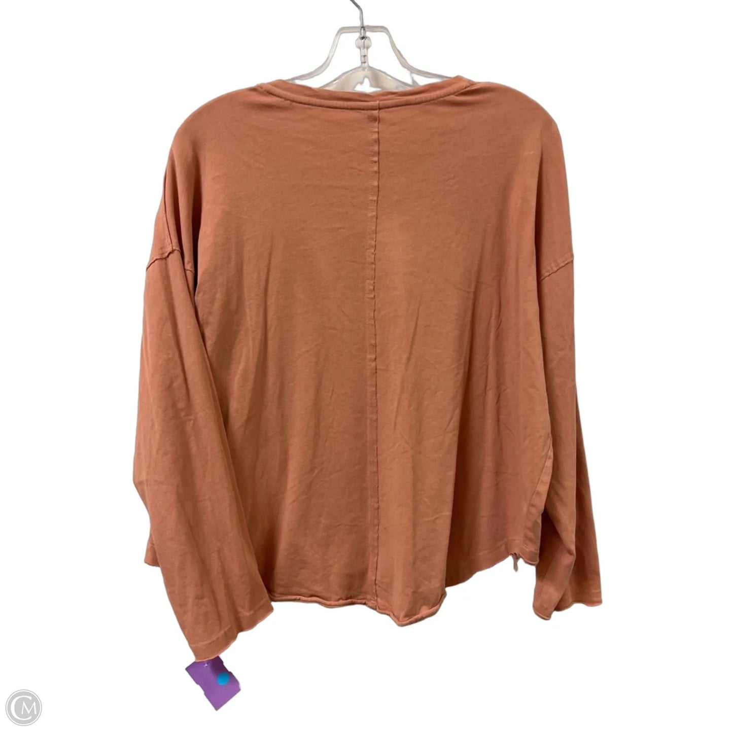 Top Long Sleeve By Wishlist In Orange, Size: L
