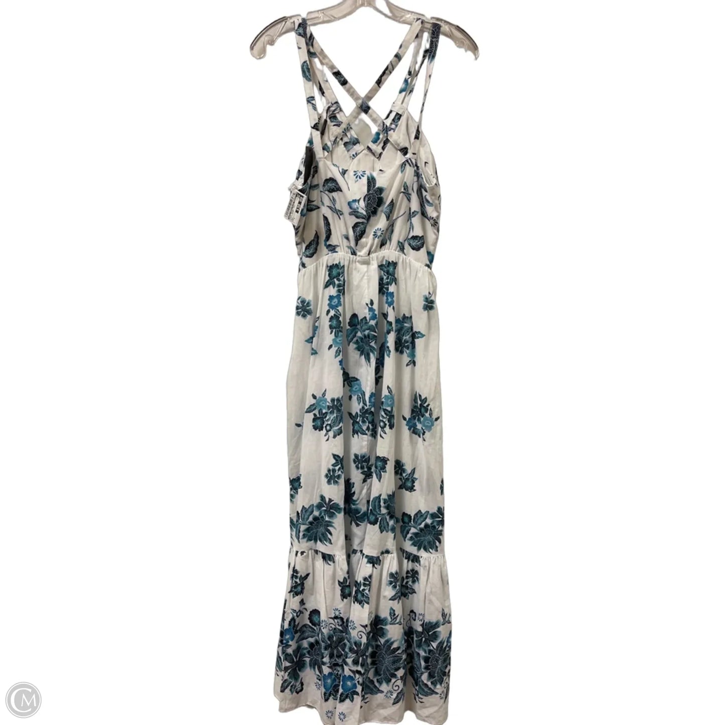 Dress Casual Maxi By White House Black Market In Blue & White, Size: S