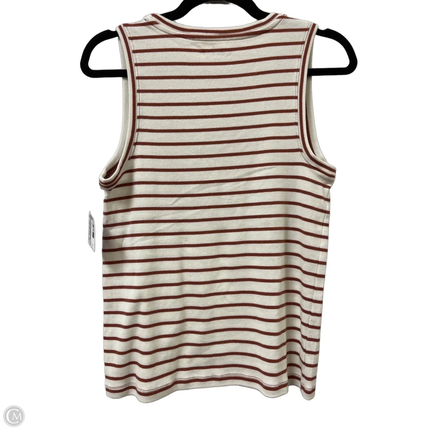 Top Sleeveless By Loft In Orange, Size: L