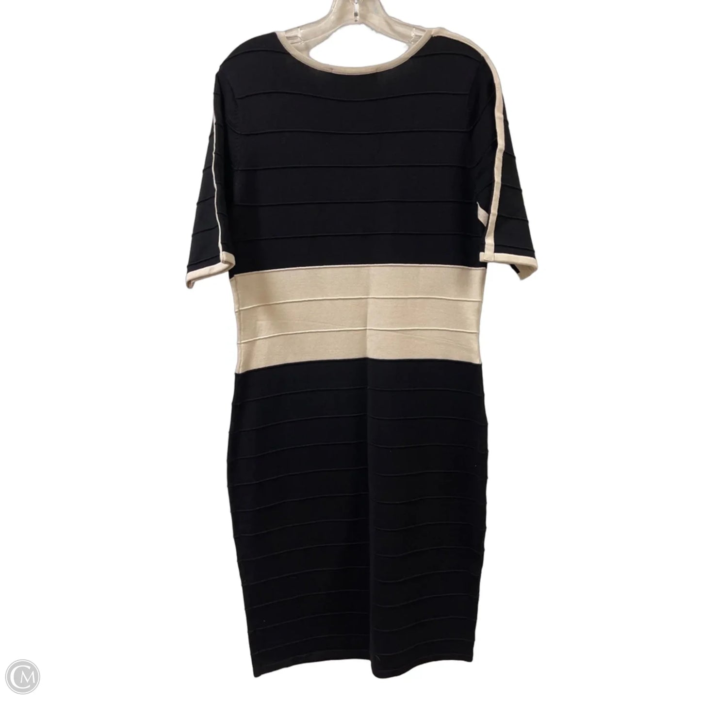 Dress Casual Midi By Ashley Stewart In Black, Size: Xl