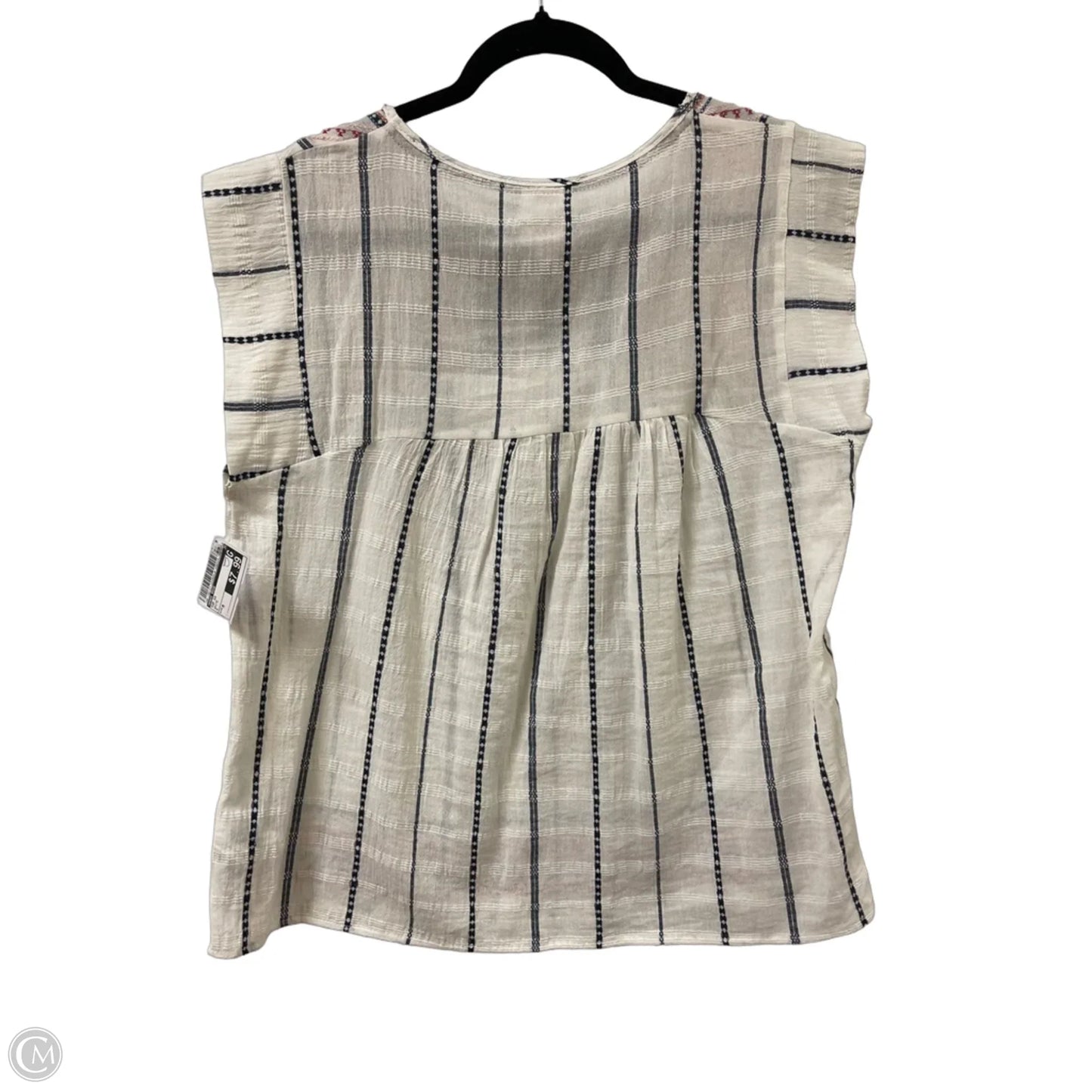 Top Short Sleeve By Knox Rose In White, Size: M