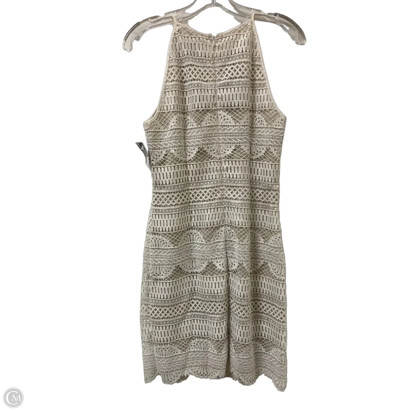 Dress Casual Midi By White House Black Market In Cream, Size: Xs