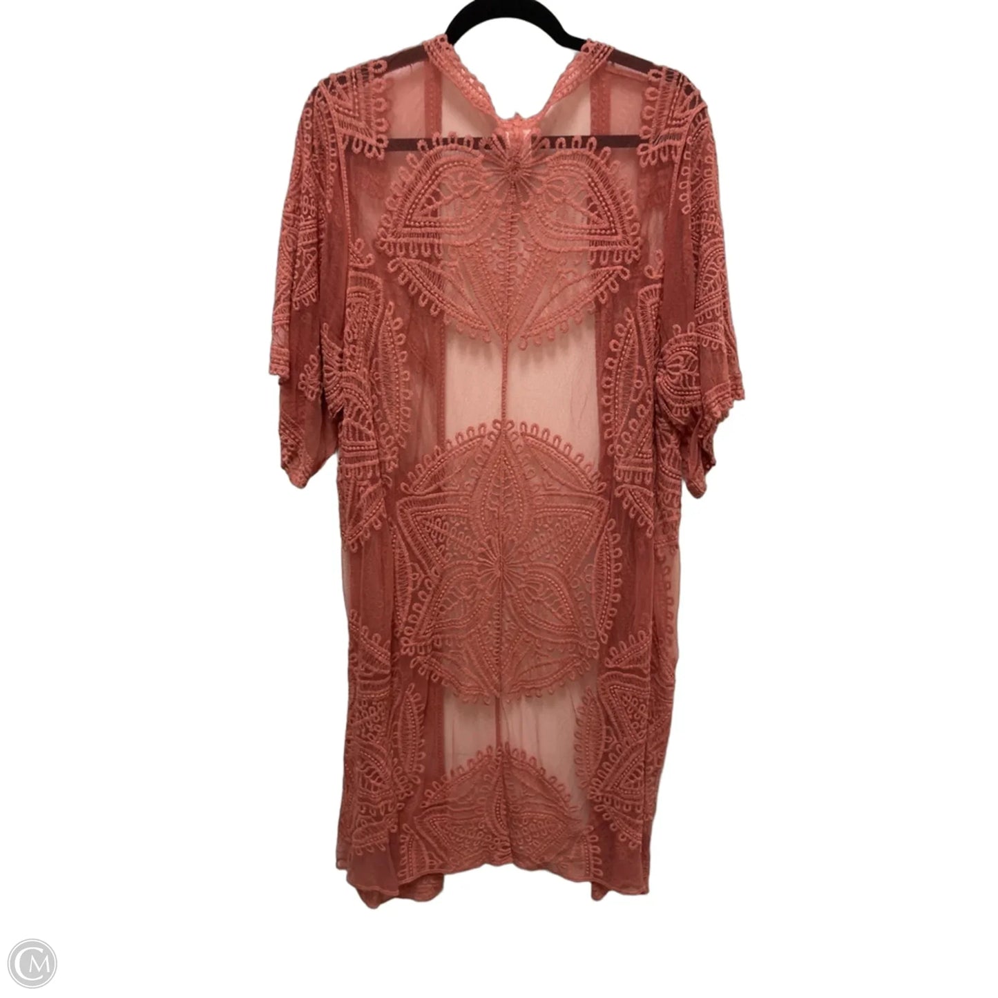 Kimono By Clothes Mentor In Pink, Size: Xl