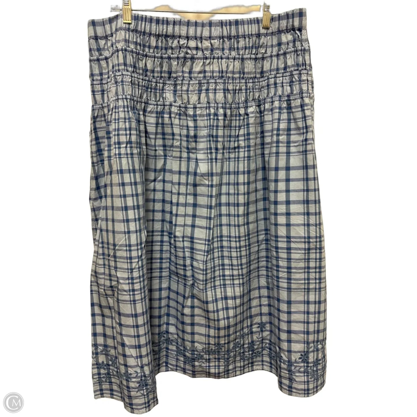 Skirt Maxi By Free Assembly In Blue, Size: 2x