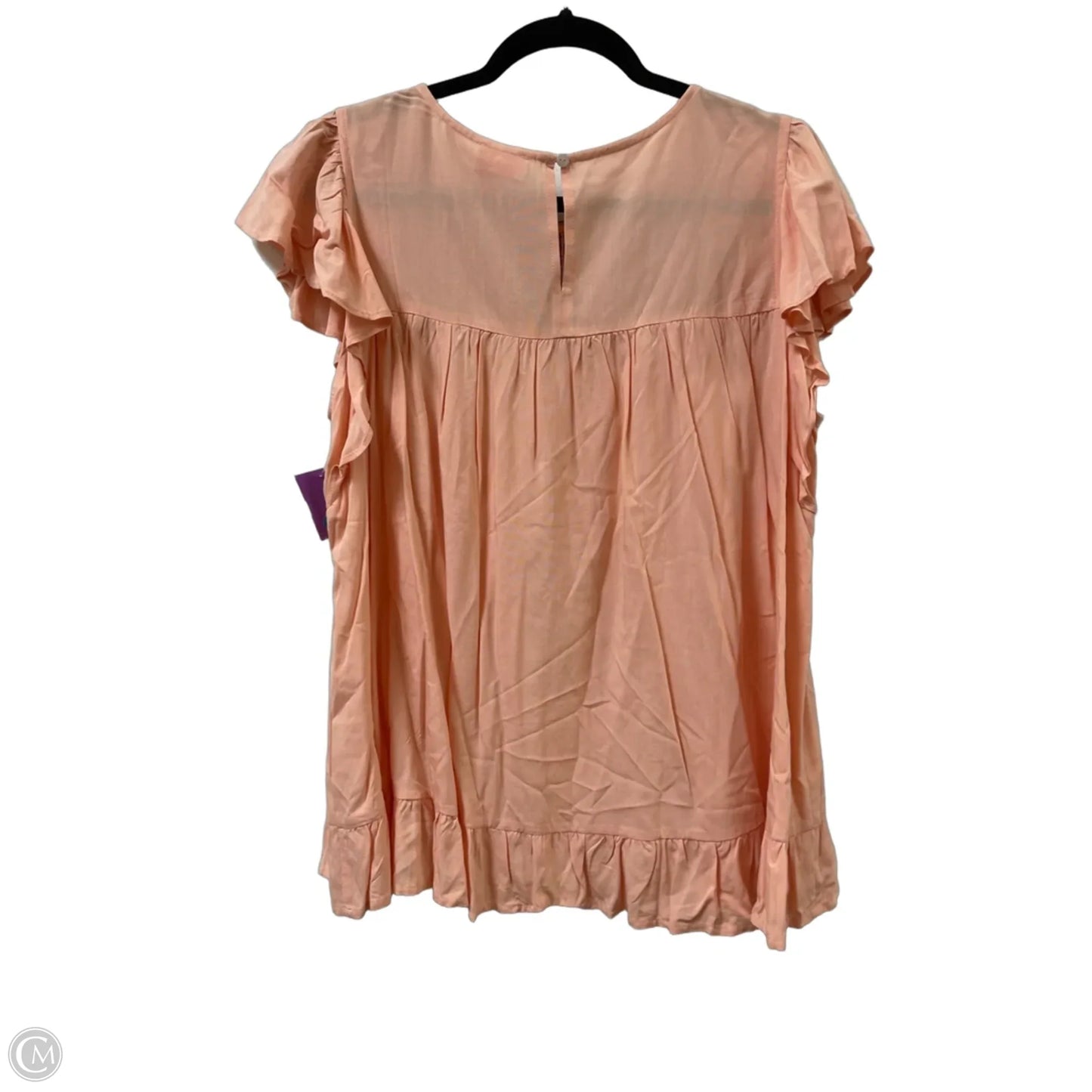 Top Short Sleeve By Hailey & Co In Ombre Print, Size: L