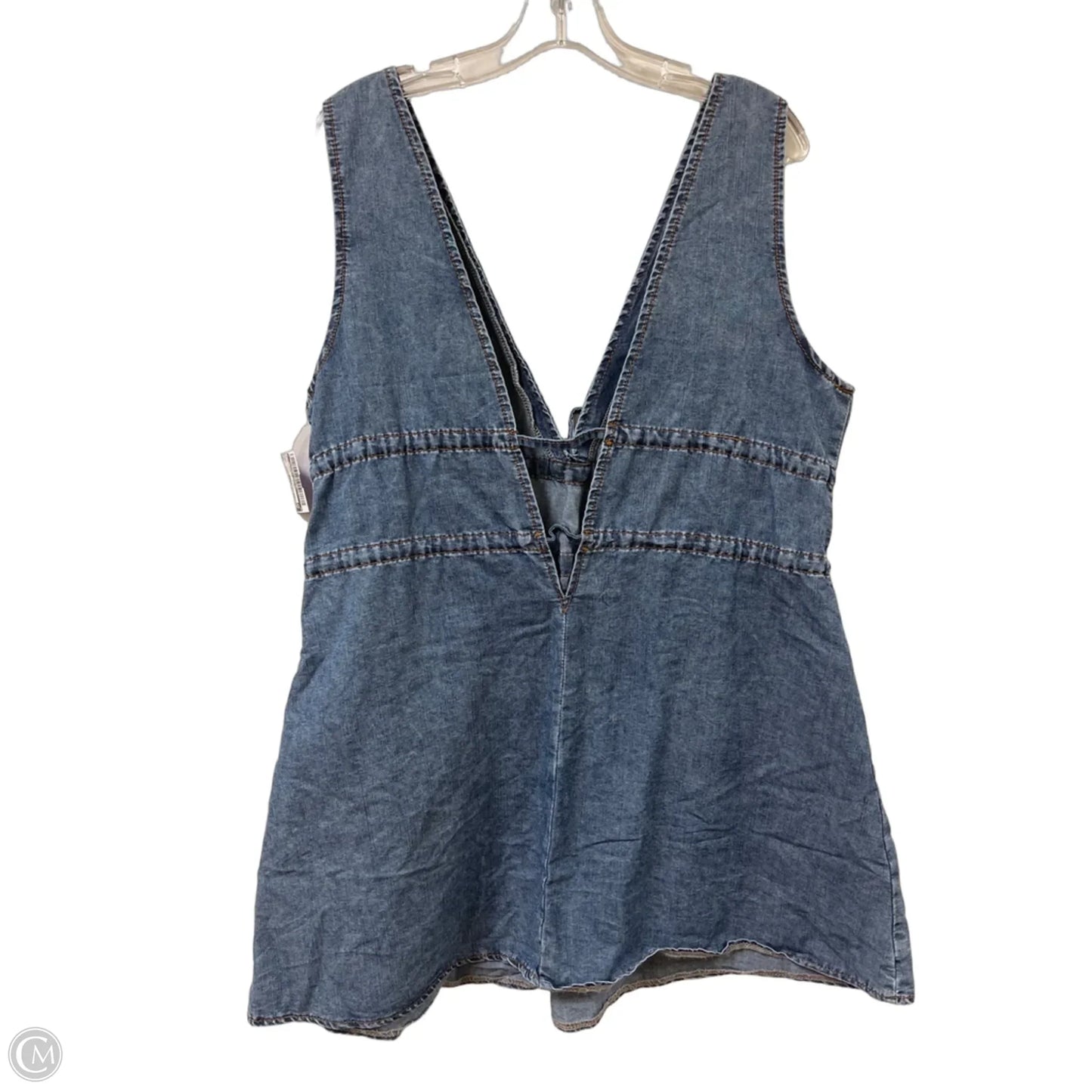 Dress Casual Short By Clothes Mentor In Blue Denim, Size: L
