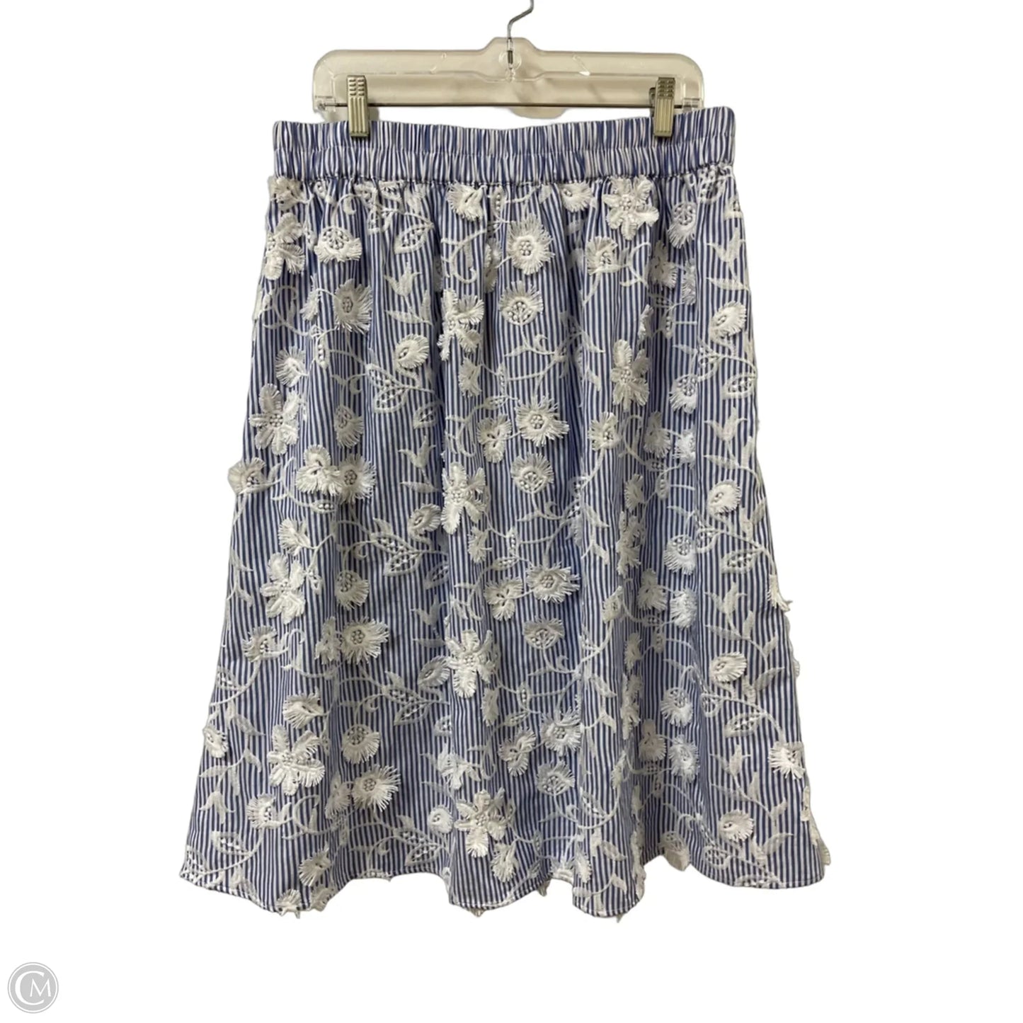 Skirt Midi By Chicos In Blue, Size: 12