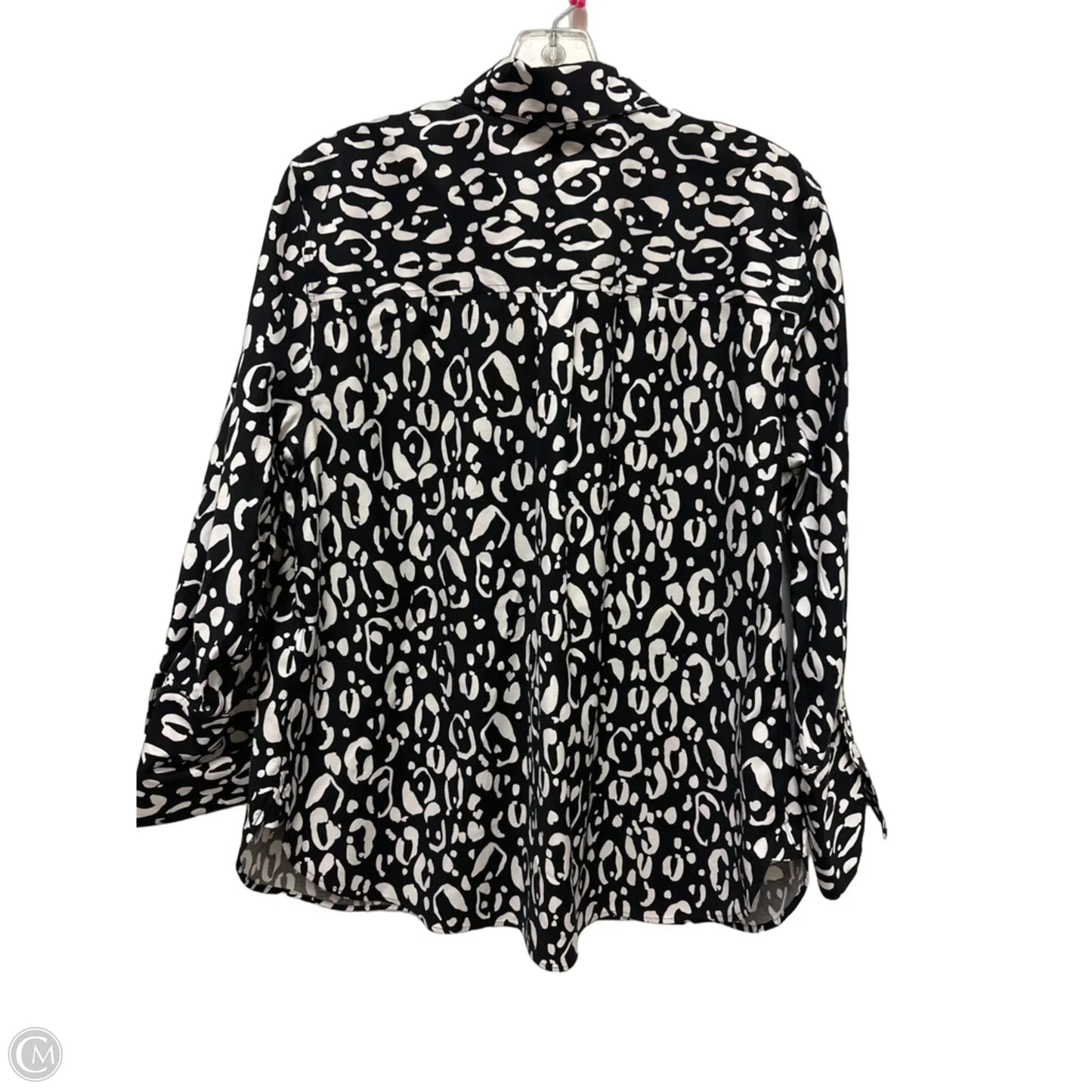 Blouse Long Sleeve By Chicos In Black, Size: L