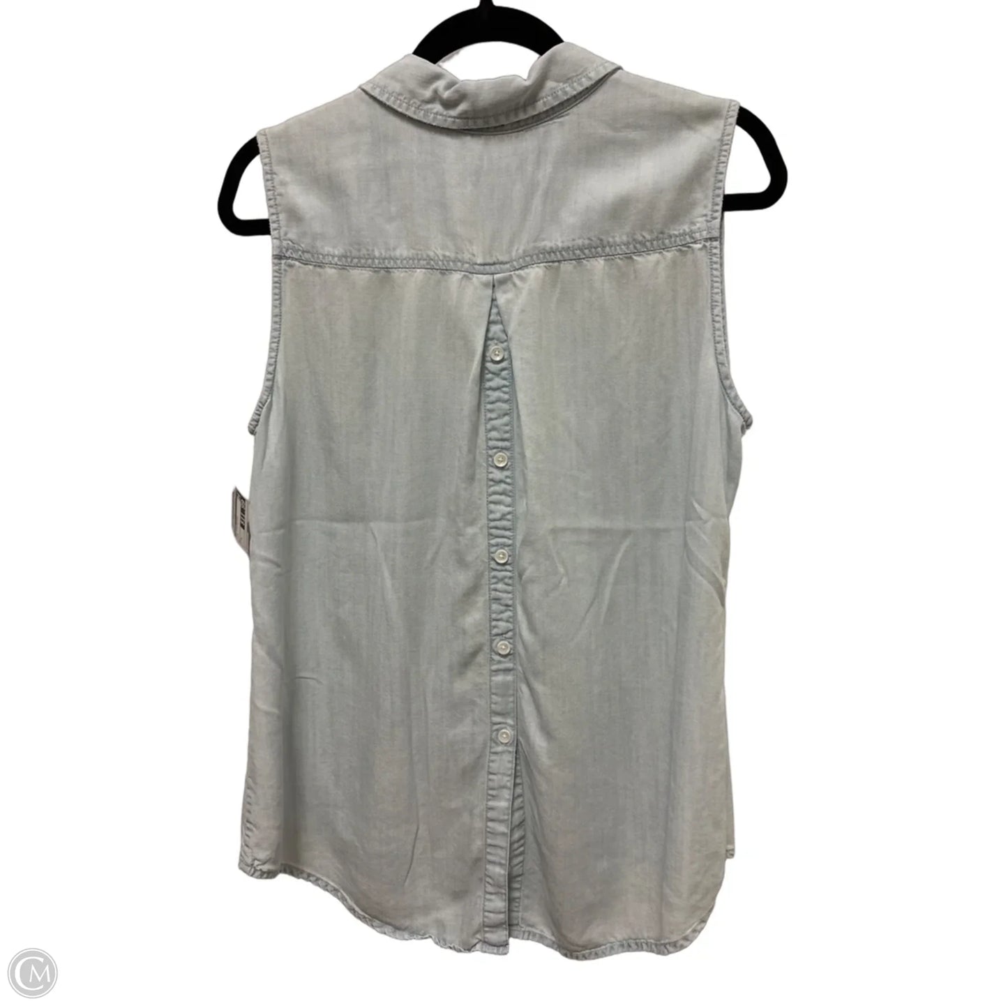Top Sleeveless By Chicos In Blue, Size: L