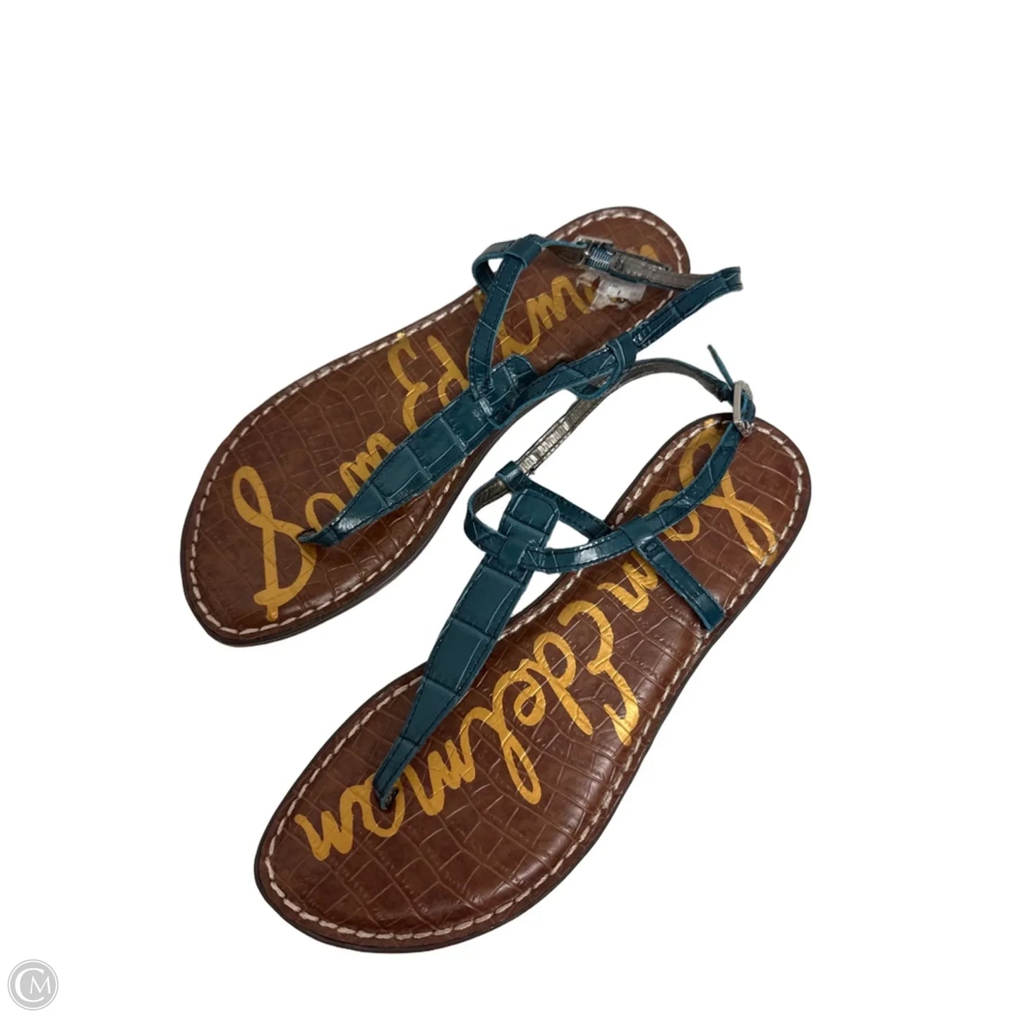 Sandals Flats By Sam Edelman In Teal, Size: 8