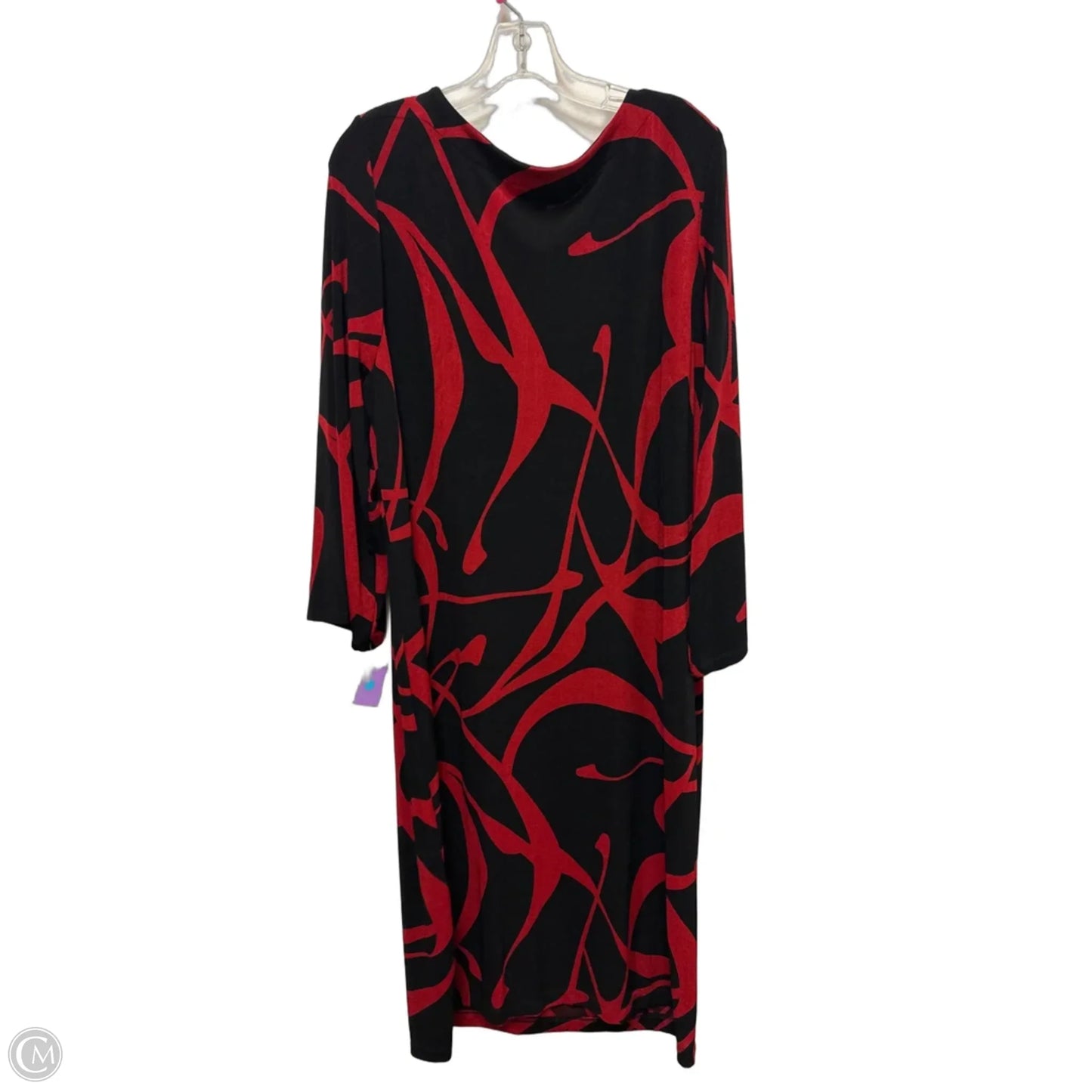 Dress Casual Maxi By Chicos In Red, Size: 2x