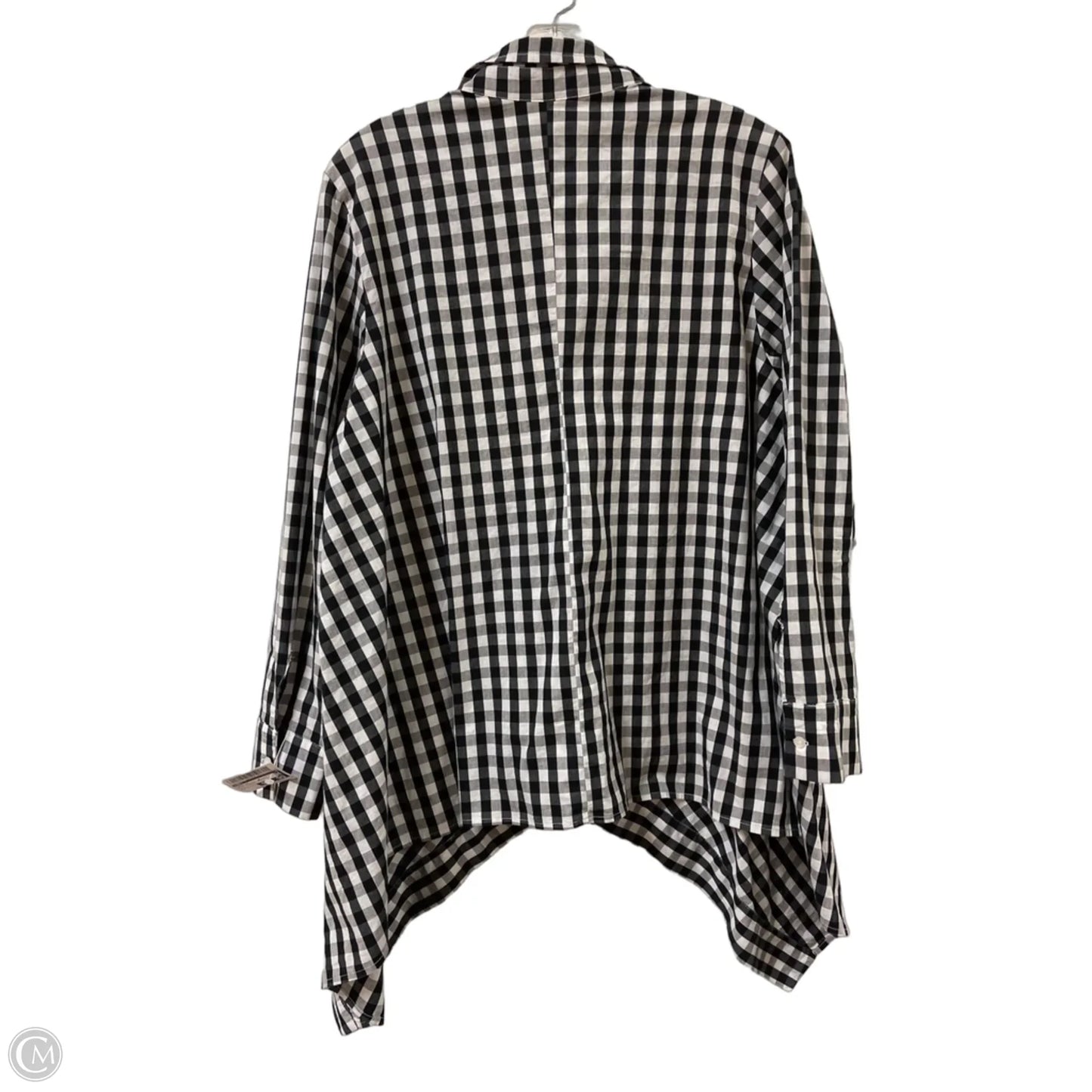 Tunic Long Sleeve By Comfy In Black & White, Size: L