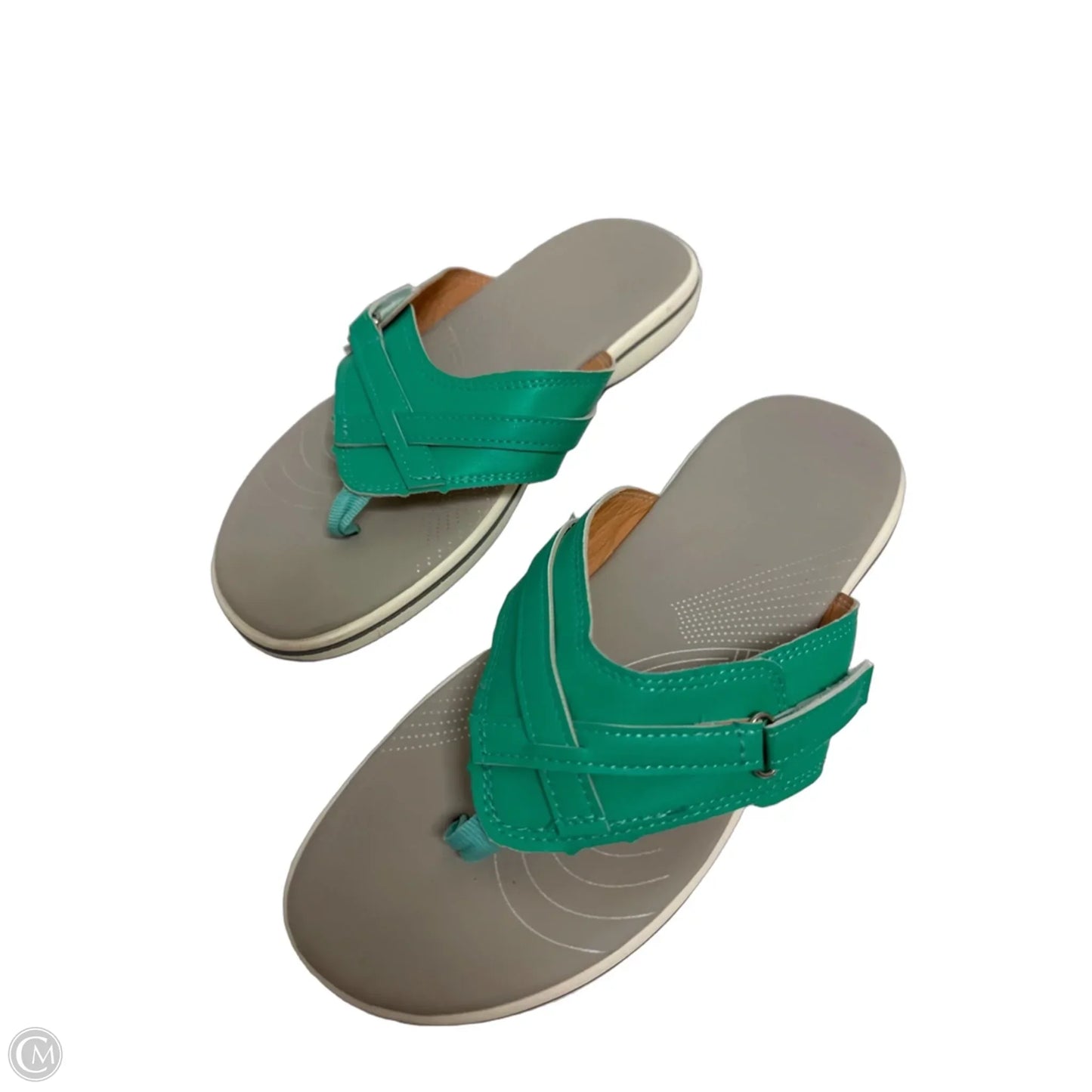 Sandals Flip Flops By Clothes Mentor In Green, Size: 8