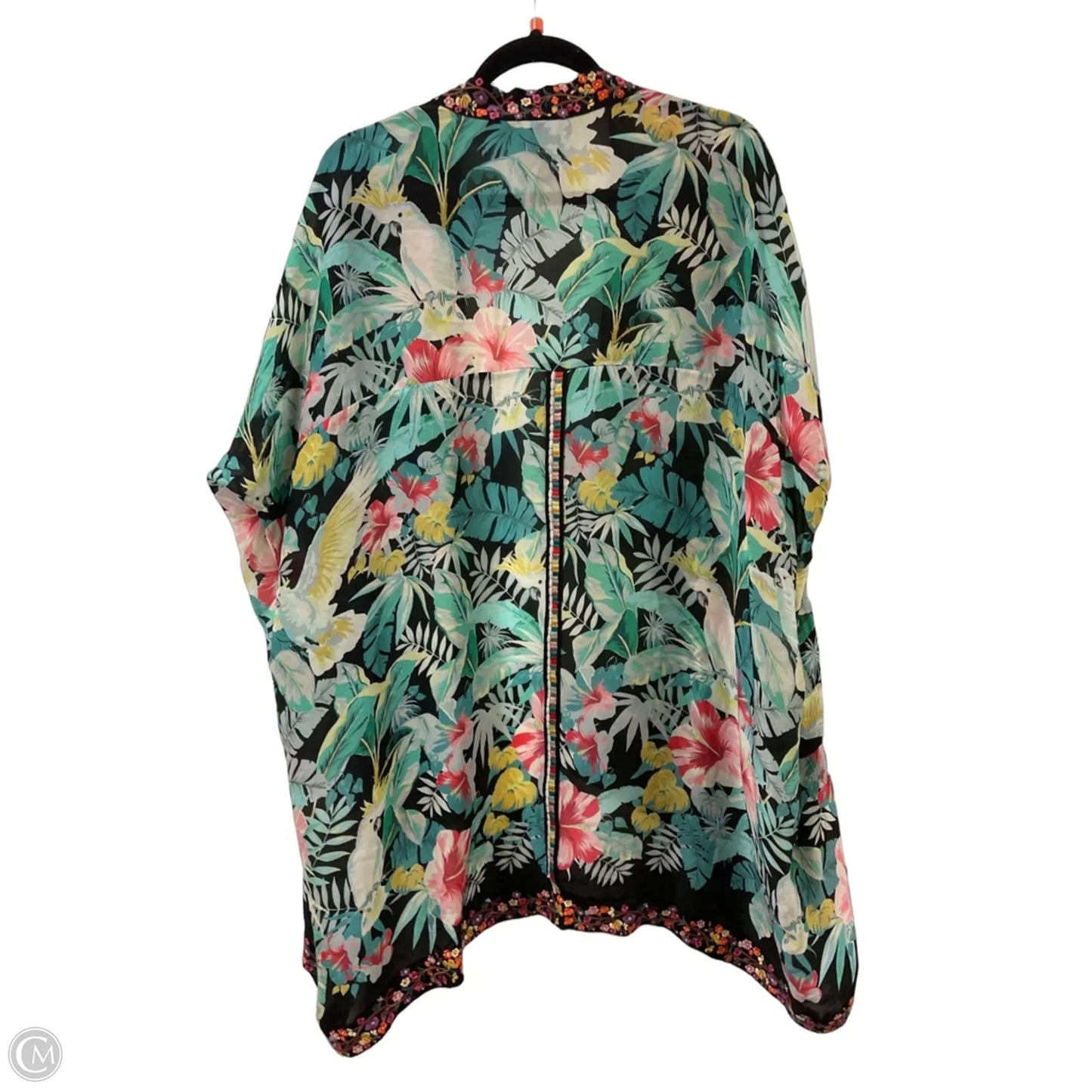 Kimono Designer By Johnny Was In Green, Size: M