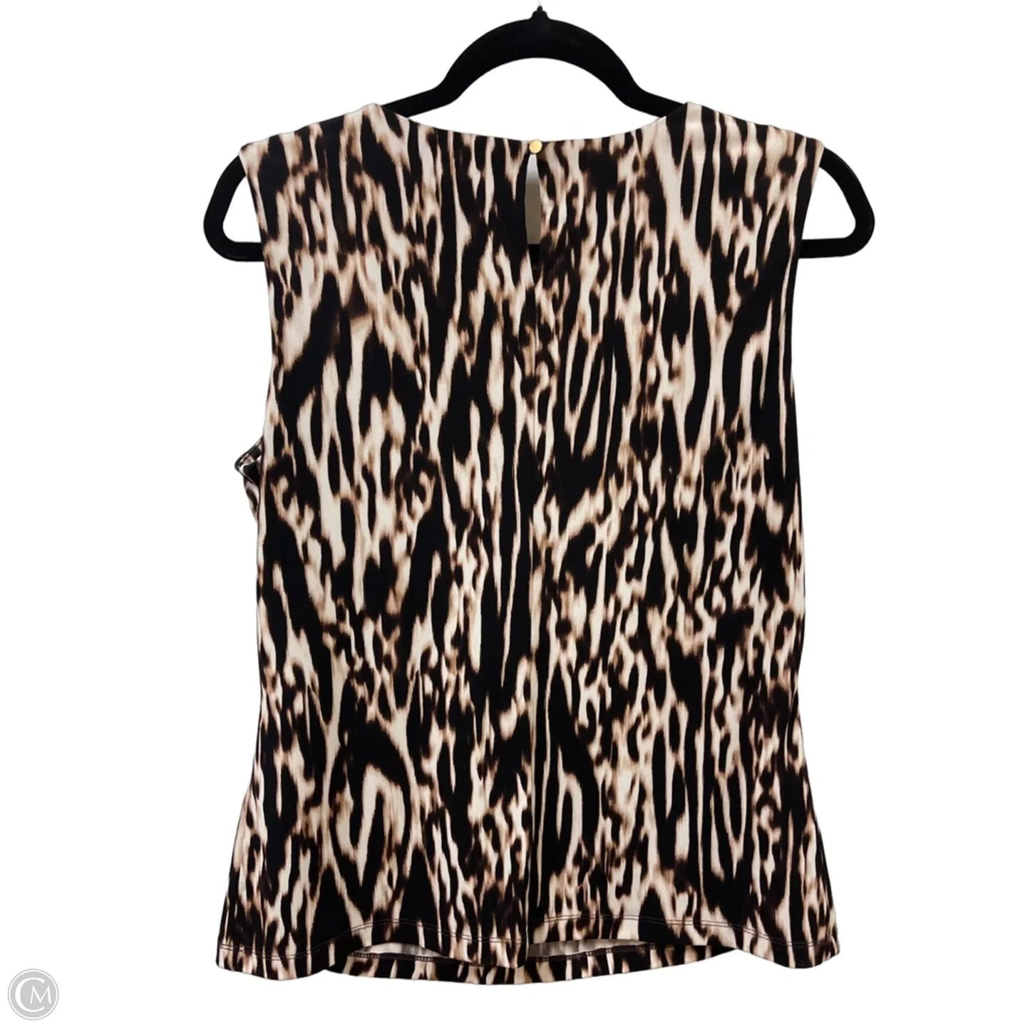 Top Sleeveless By Calvin Klein In Brown, Size: M