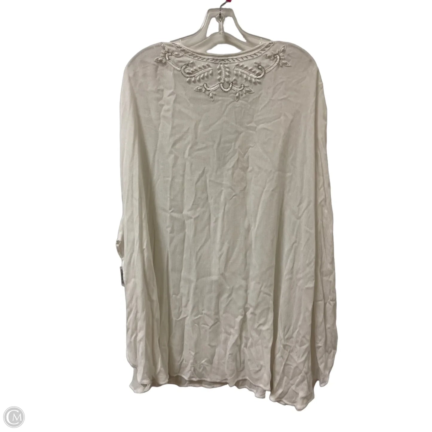 Tunic Short Sleeve By Chicos In White, Size: Xl