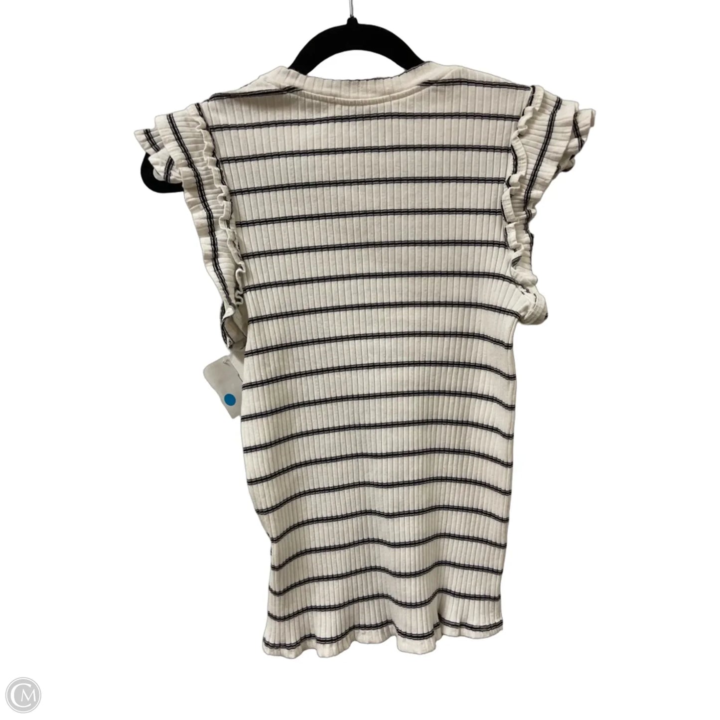 Top Short Sleeve By Clothes Mentor In White, Size: M