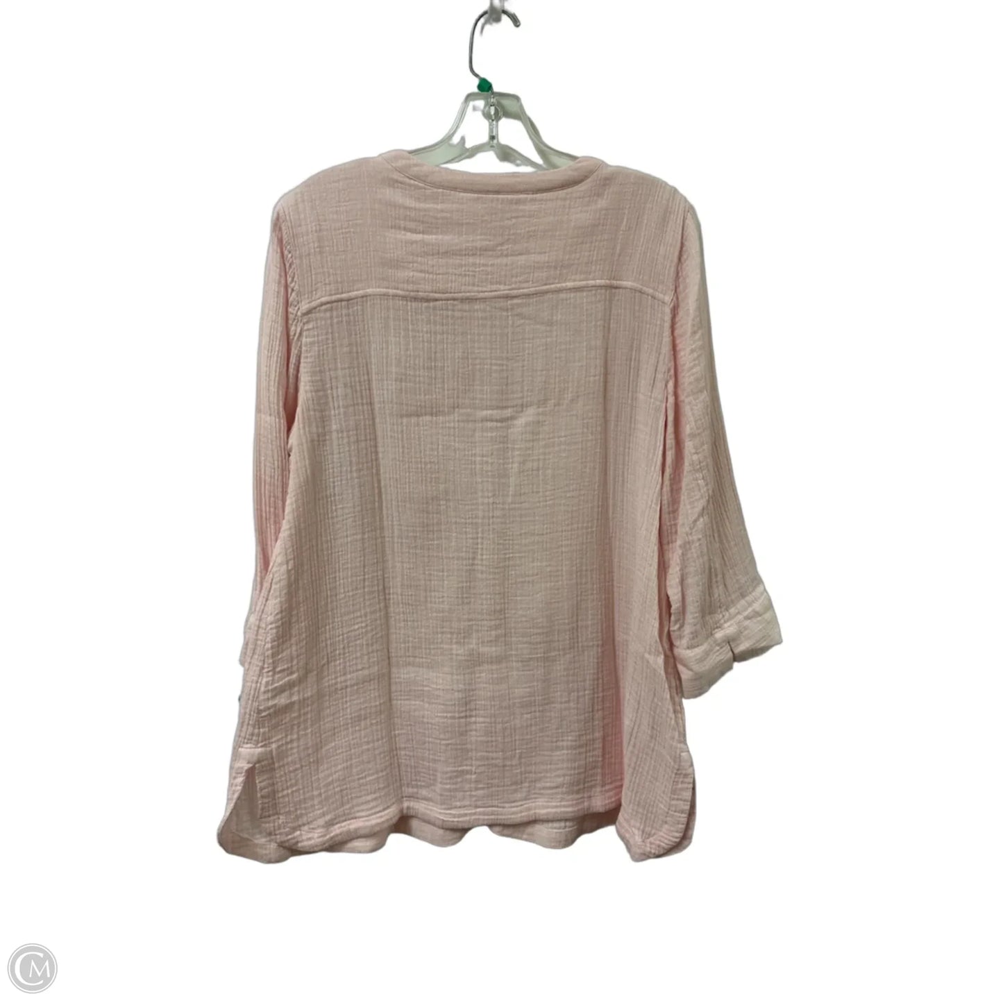 Tunic Long Sleeve By Pure Jill In Pink, Size: L