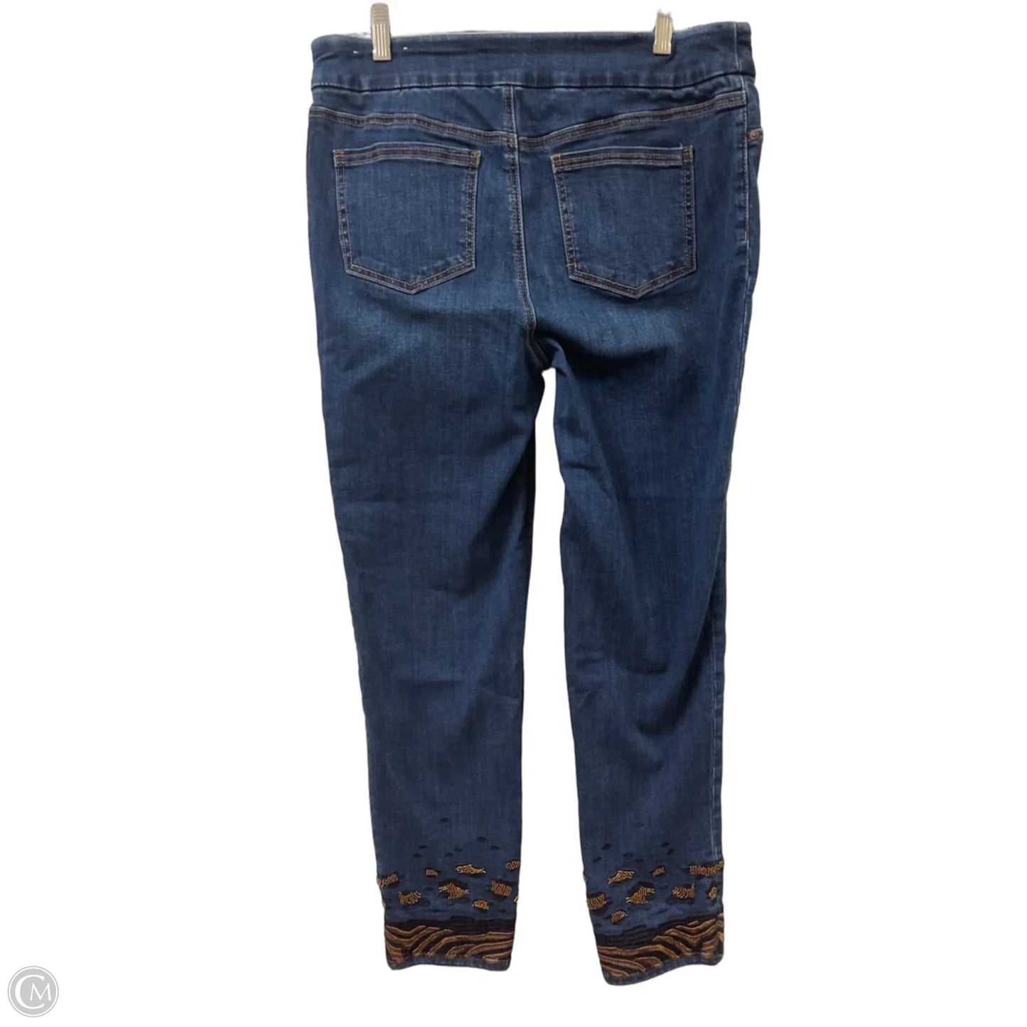 Pants Leggings By Chicos In Blue Denim, Size: 10
