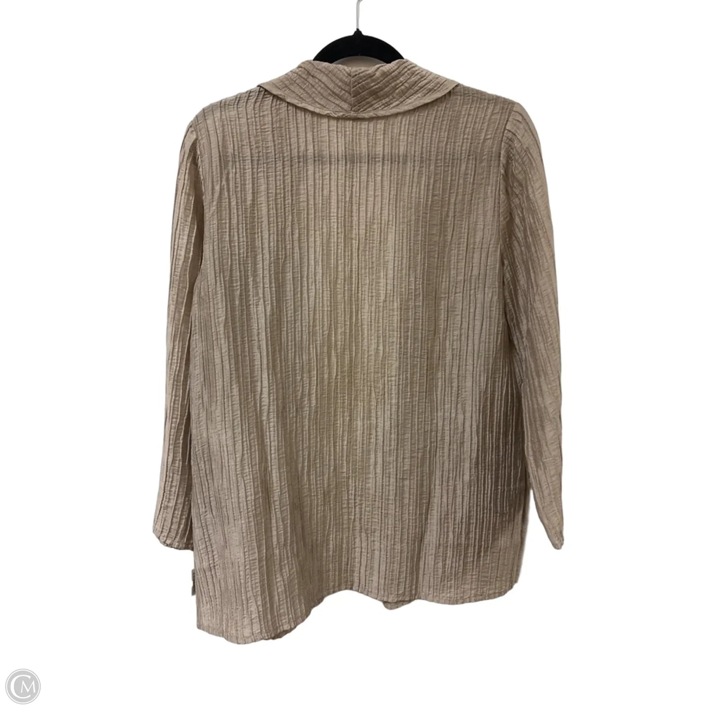 Sweater Cardigan By Eileen Fisher In Gold, Size: Xxs