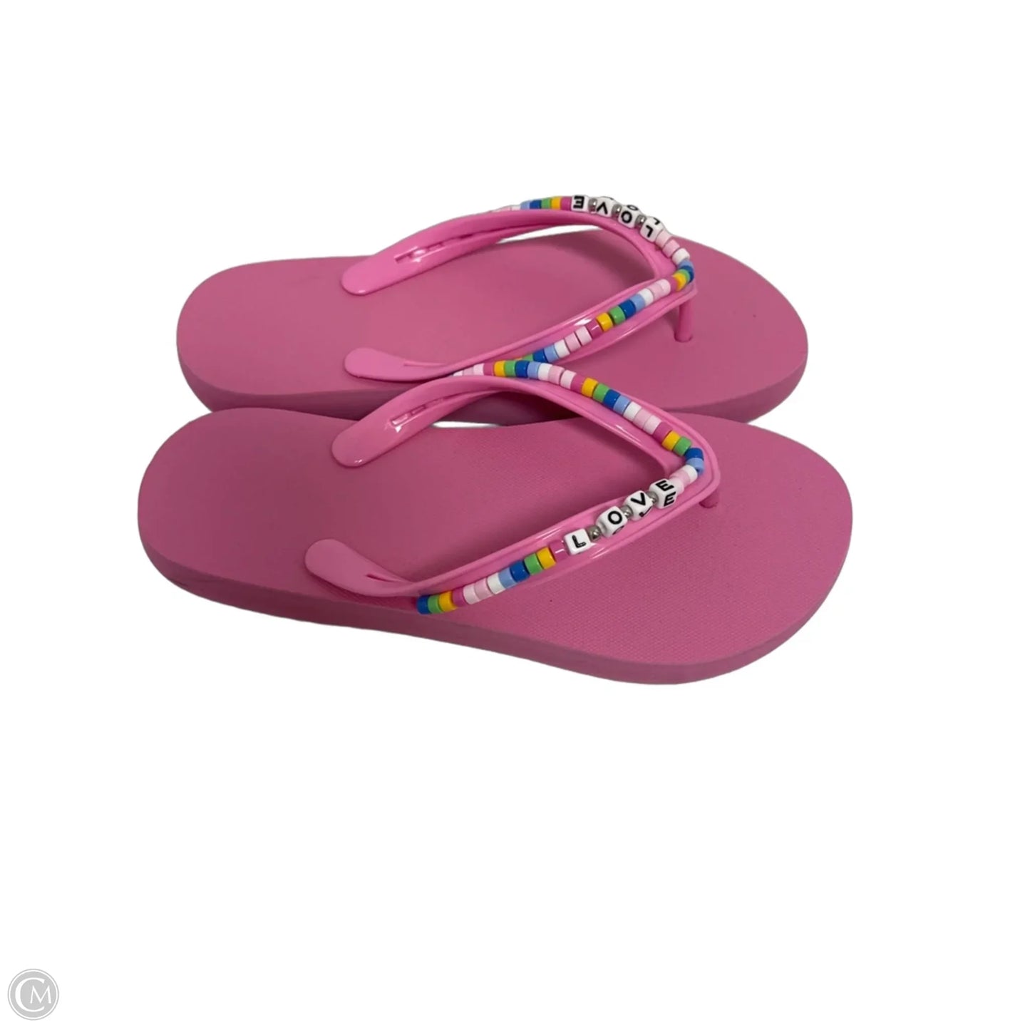 Sandals Flip Flops By Clothes Mentor In Pink, Size: 6