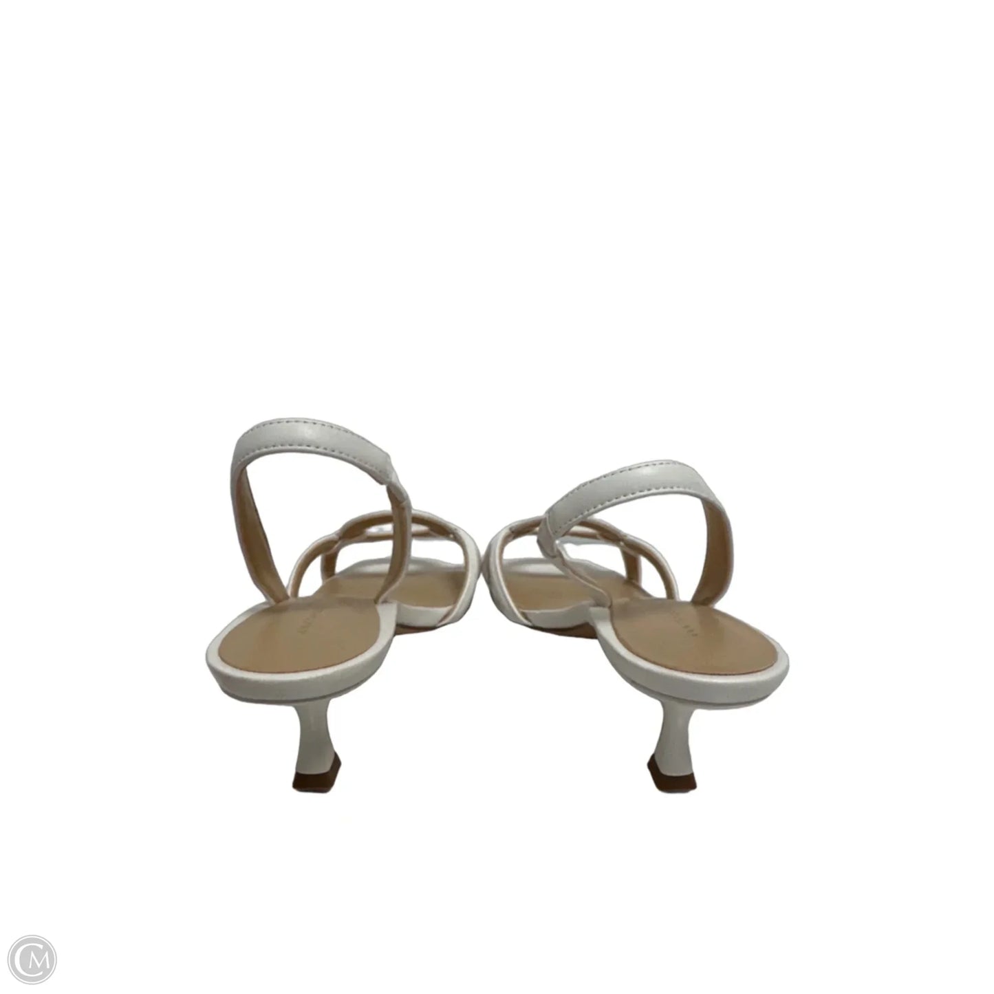 Sandals Heels Kitten By Ann Taylor In White, Size: 9