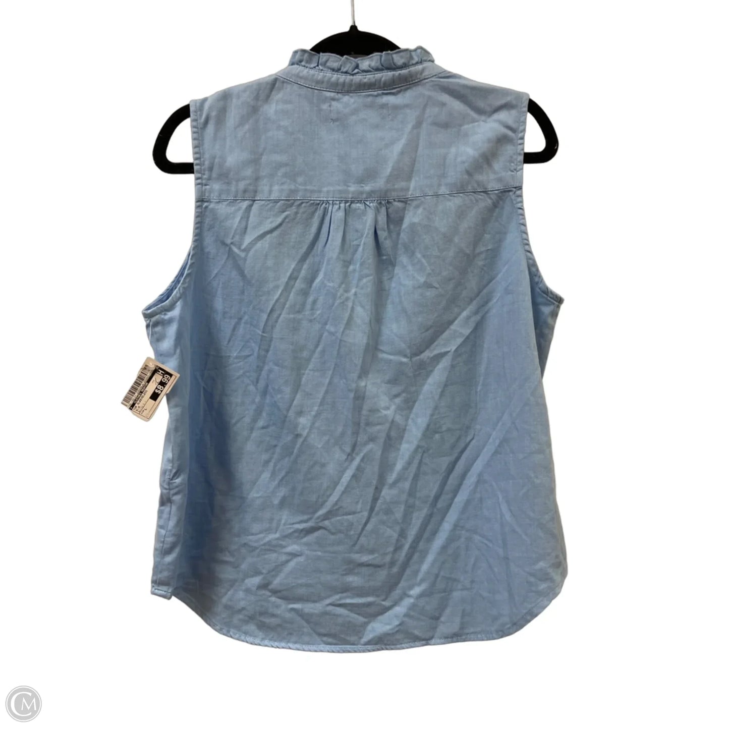 Top Sleeveless By Clothes Mentor In Blue, Size: L