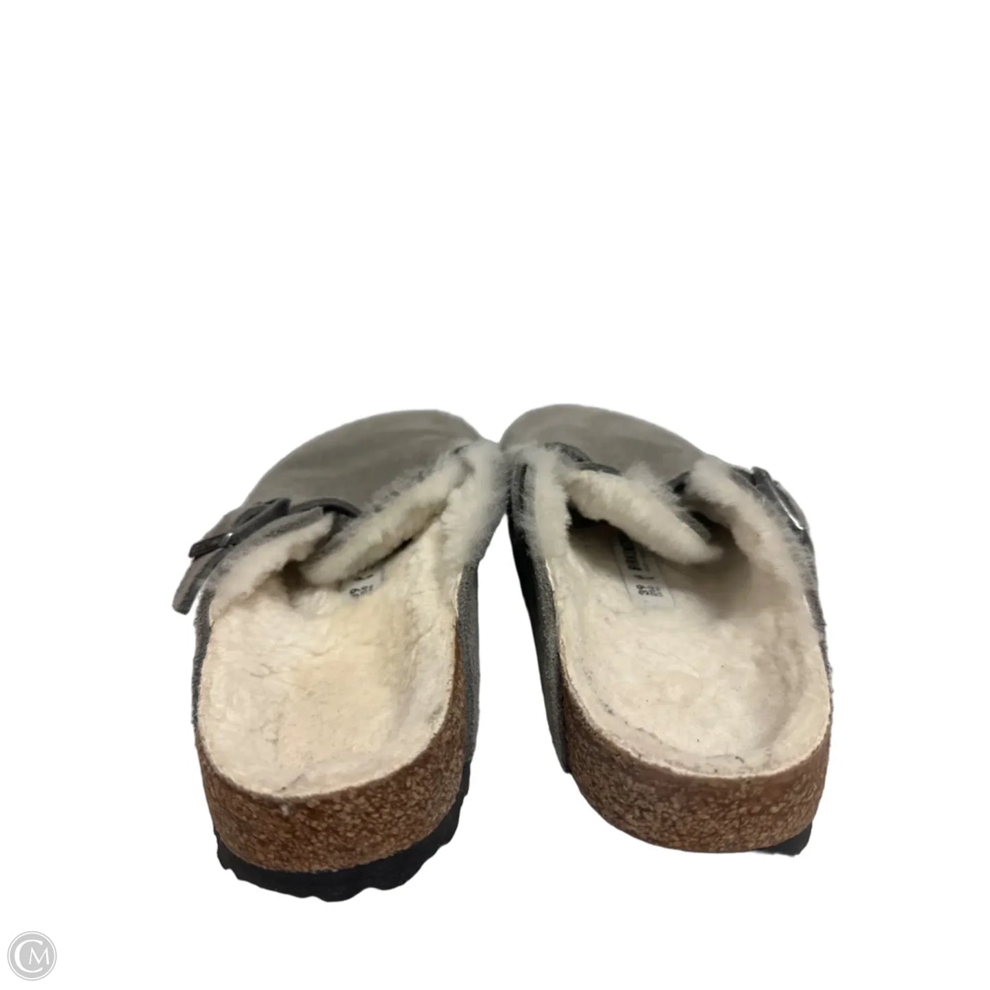 Shoes Flats By Birkenstock In Grey, Size: 8
