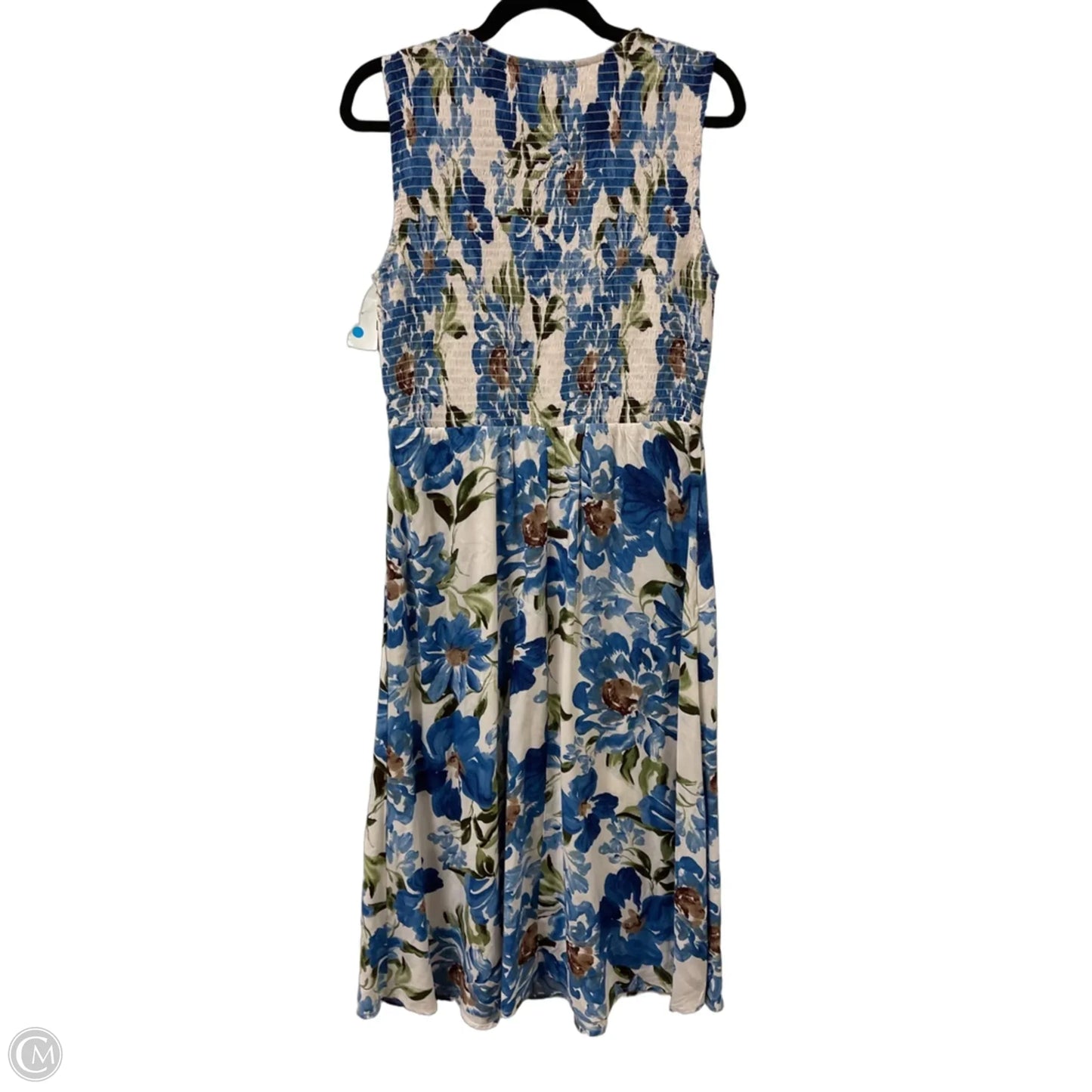 Dress Casual Maxi By Calvin Klein In Blue, Size: S