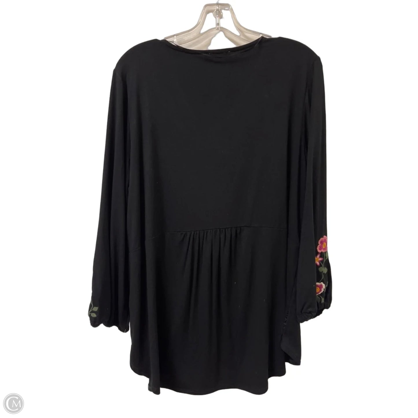 Top Long Sleeve Designer By Neiman Marcus In Black, Size: Xl