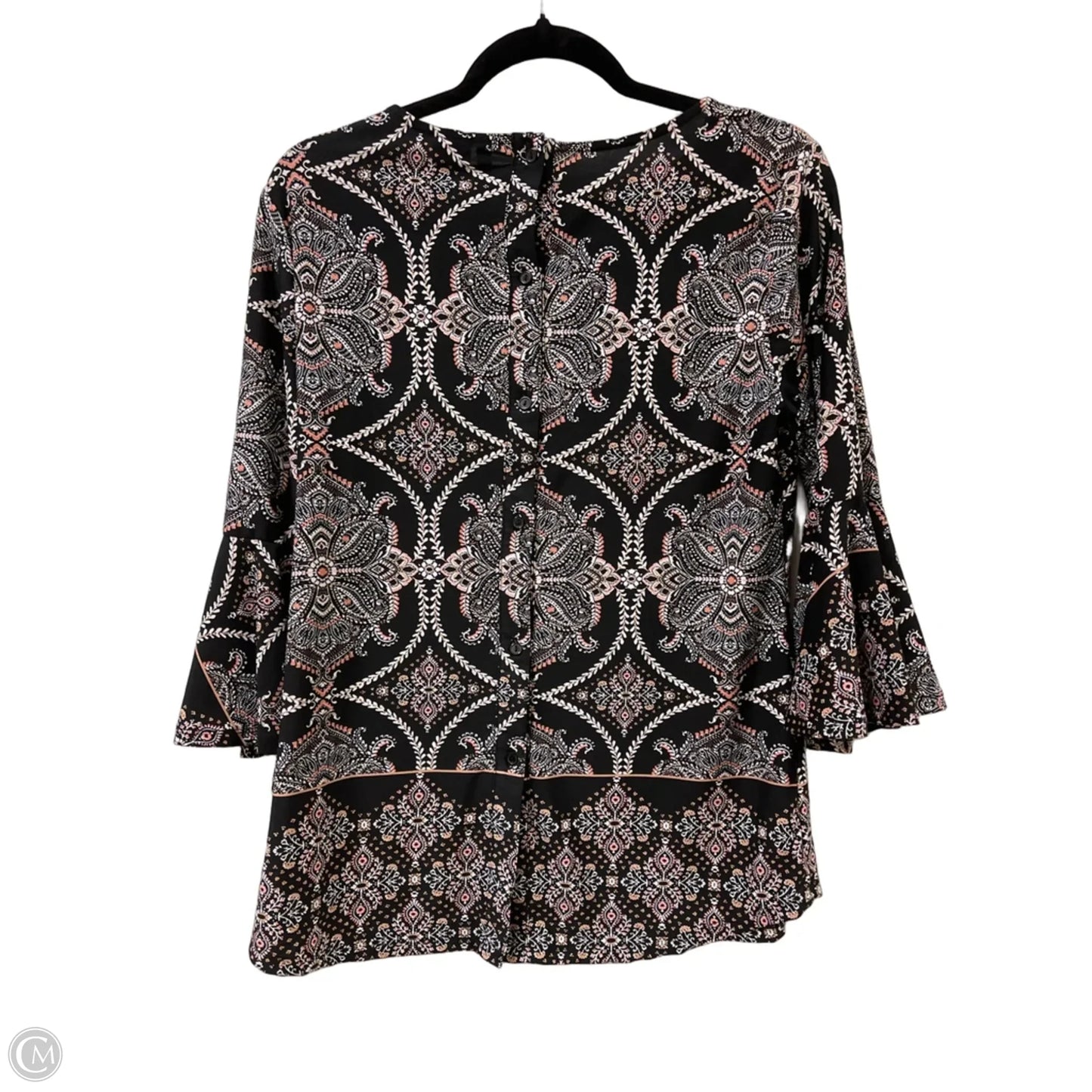 Top Long Sleeve By New Directions In Black, Size: S