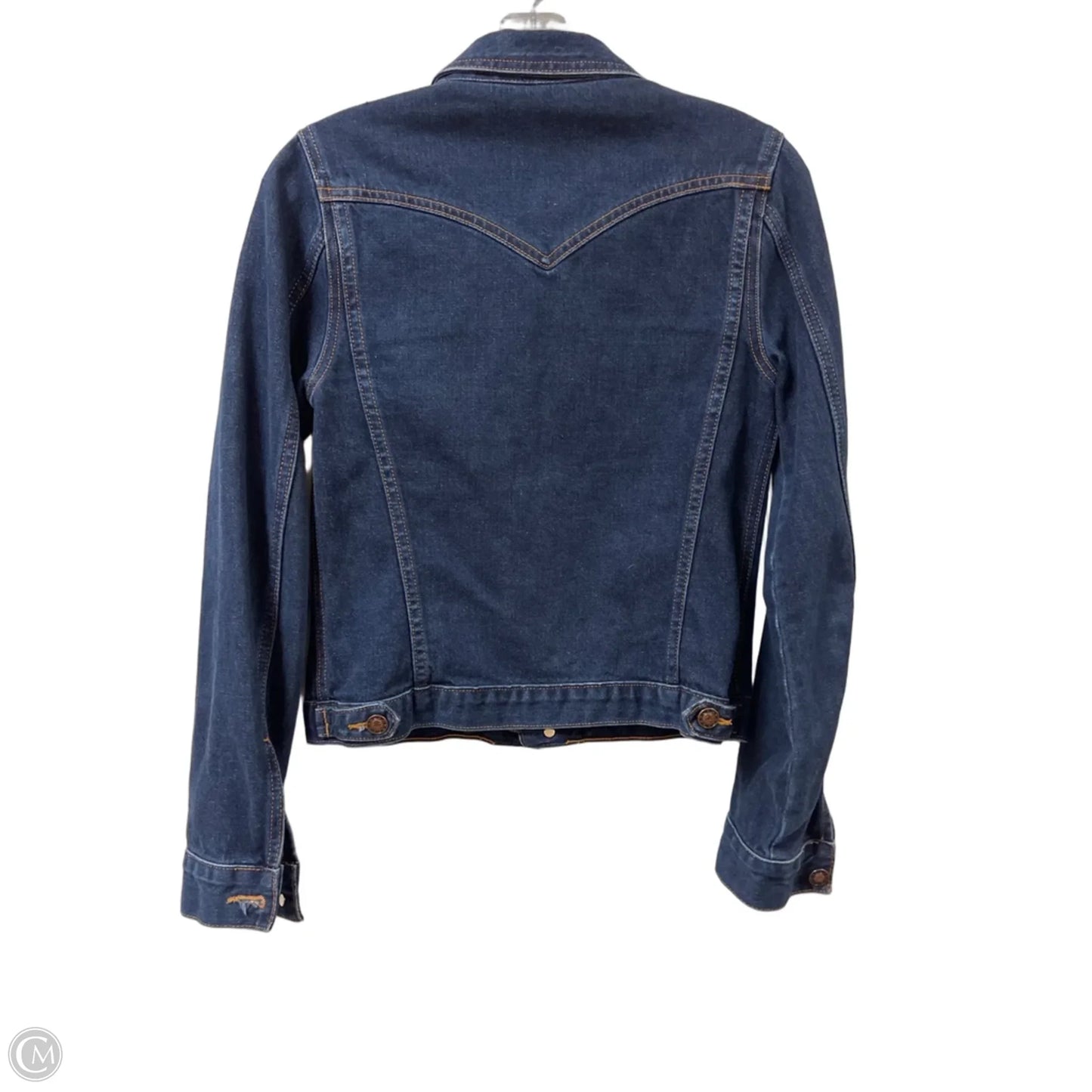Jacket Denim By Earl Jean In Blue Denim, Size: S