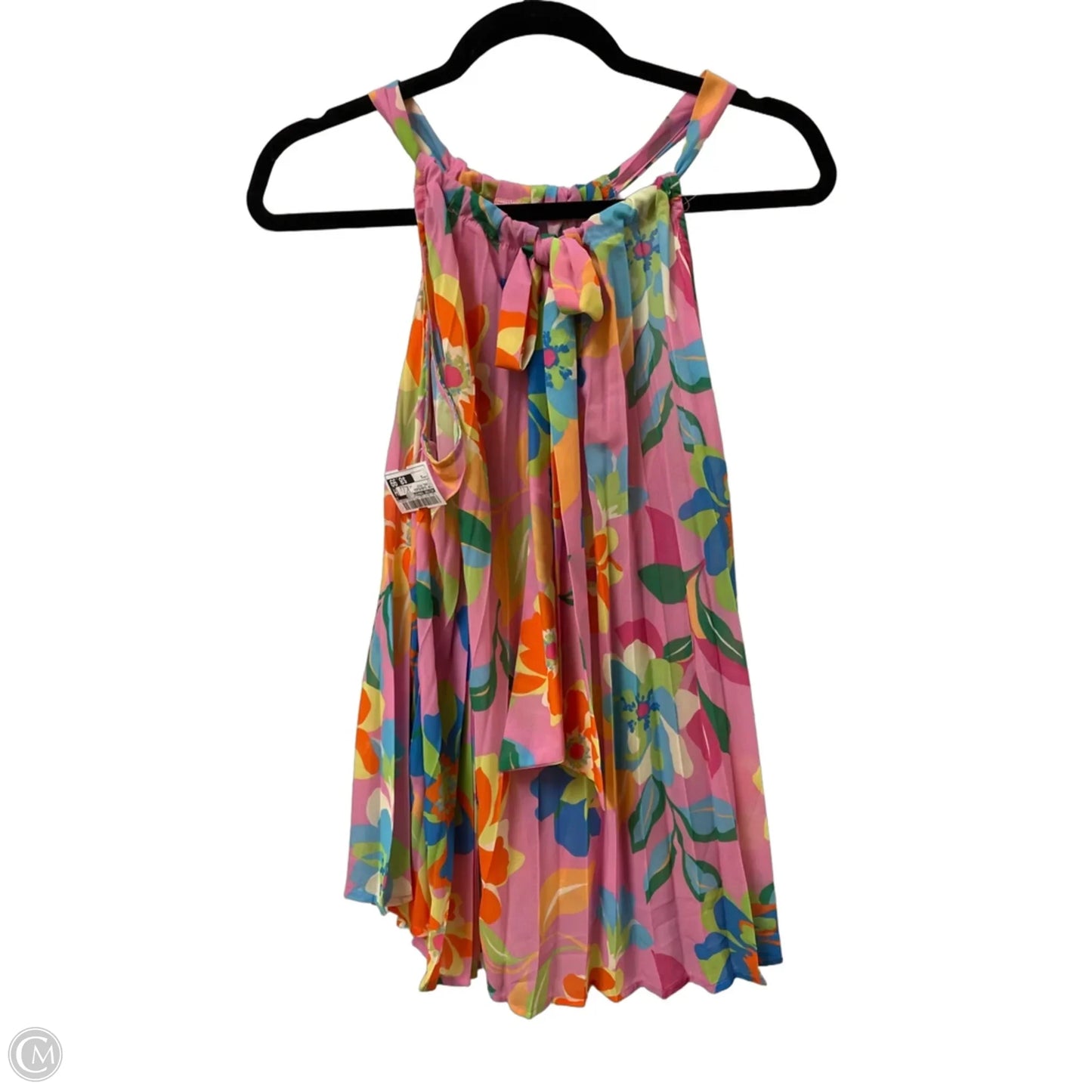 Top Sleeveless By Flying Tomato In Floral Print, Size: S