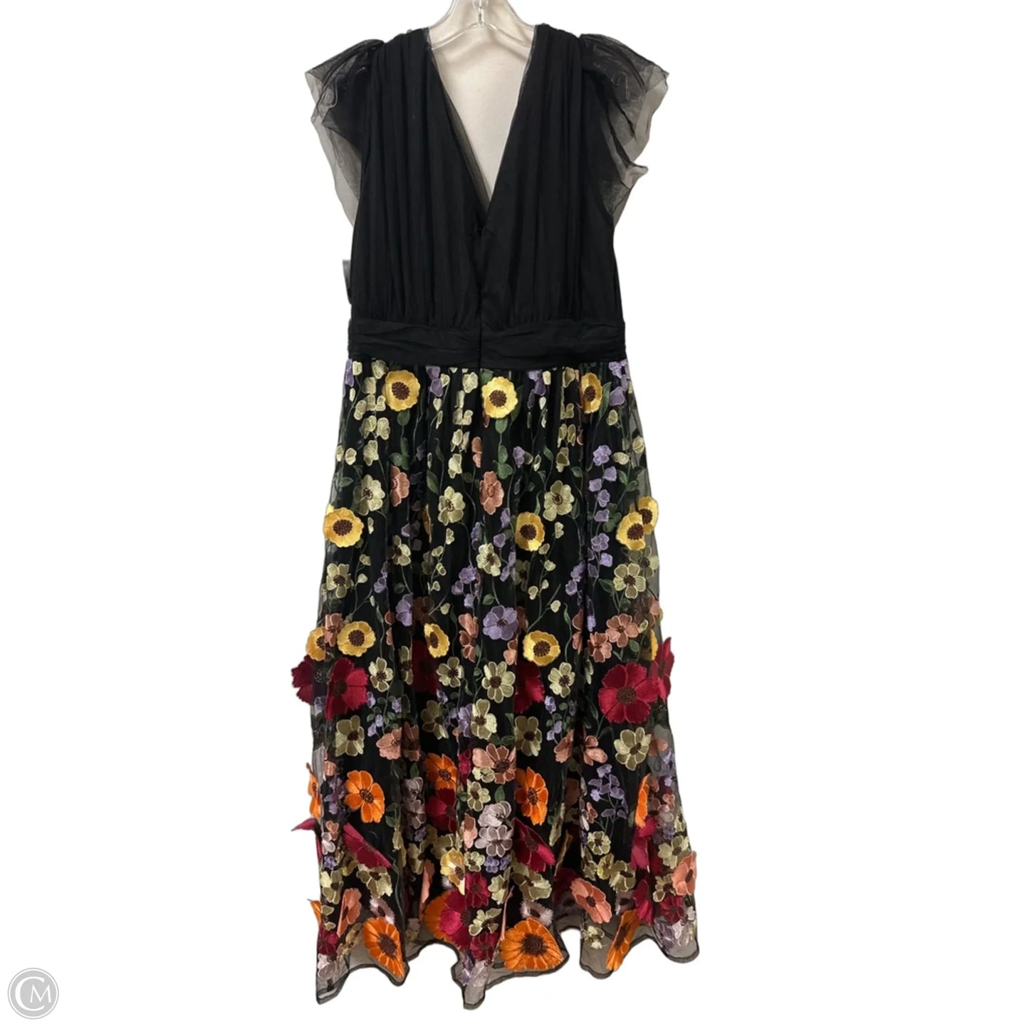 Dress Casual Maxi By New York And Co In Floral Print, Size: L