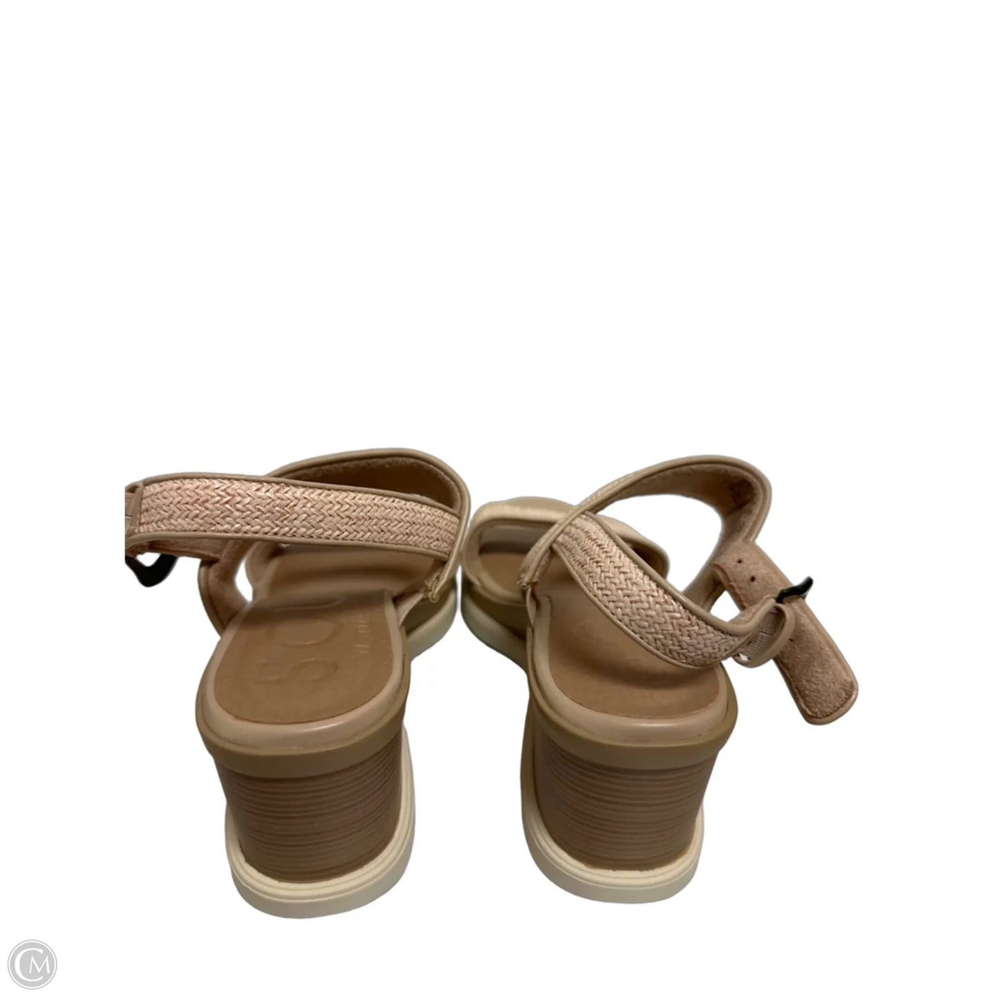 Sandals Heels Wedge By Naturalizer In Tan, Size: 6