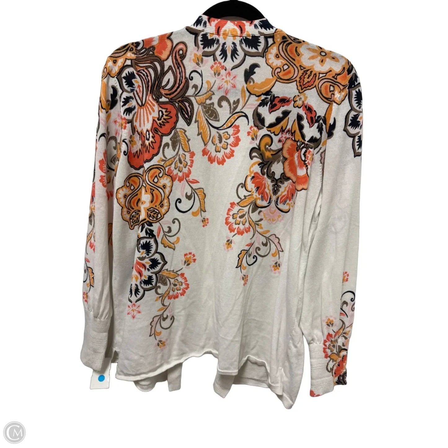 Sweater Cardigan By Chicos In White, Size: L