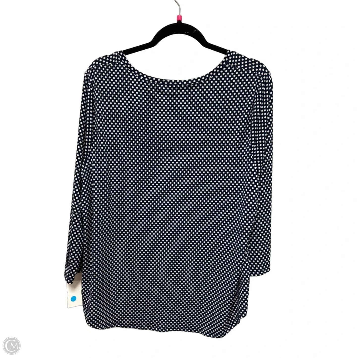 Top Long Sleeve By Chicos In Navy, Size: Xl